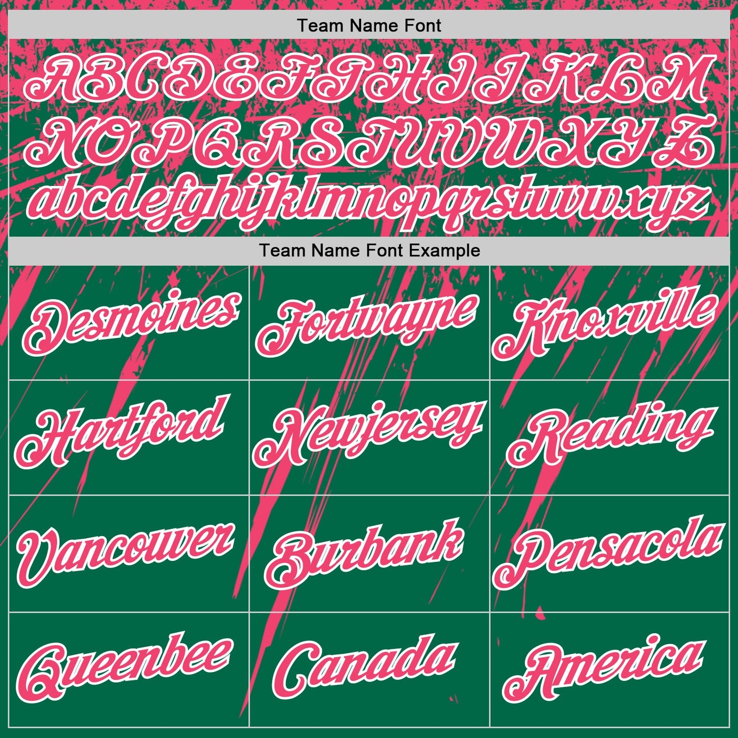 Custom Kelly Green Neon Pink-White Distressed Scratch Brush Stroke Performance T-Shirt view 3