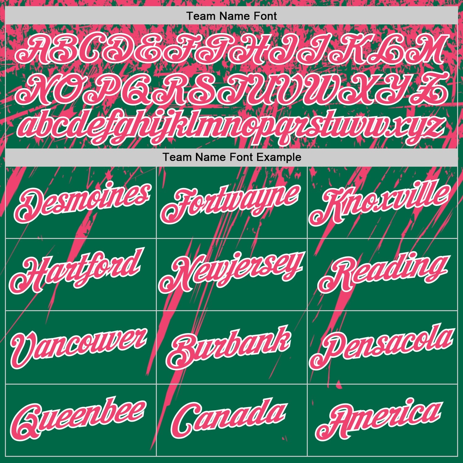 Custom Kelly Green Neon Pink-White Distressed Scratch Brush Stroke Performance T-Shirt view 3