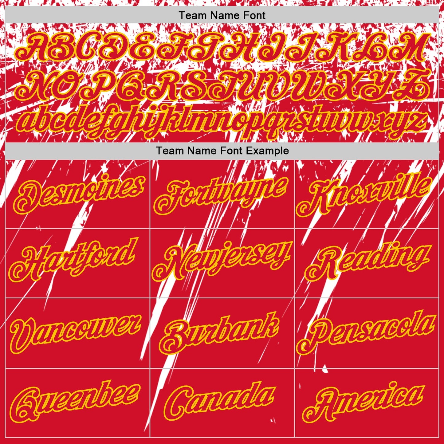 Custom Red White-Yellow Distressed Scratch Brush Stroke Performance T-Shirt view 3