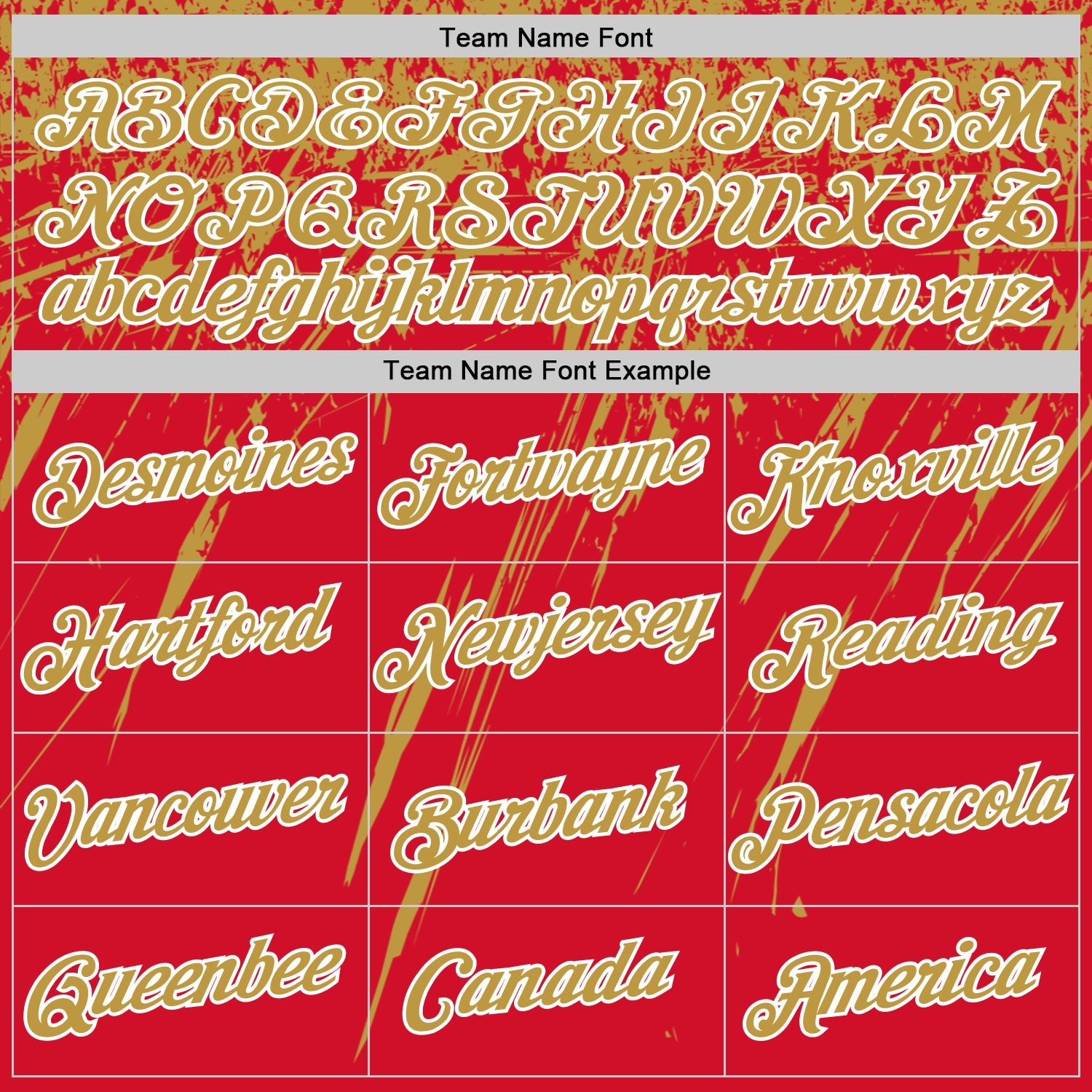 Custom Red Old Gold-White Distressed Scratch Brush Stroke Performance T-Shirt view 3