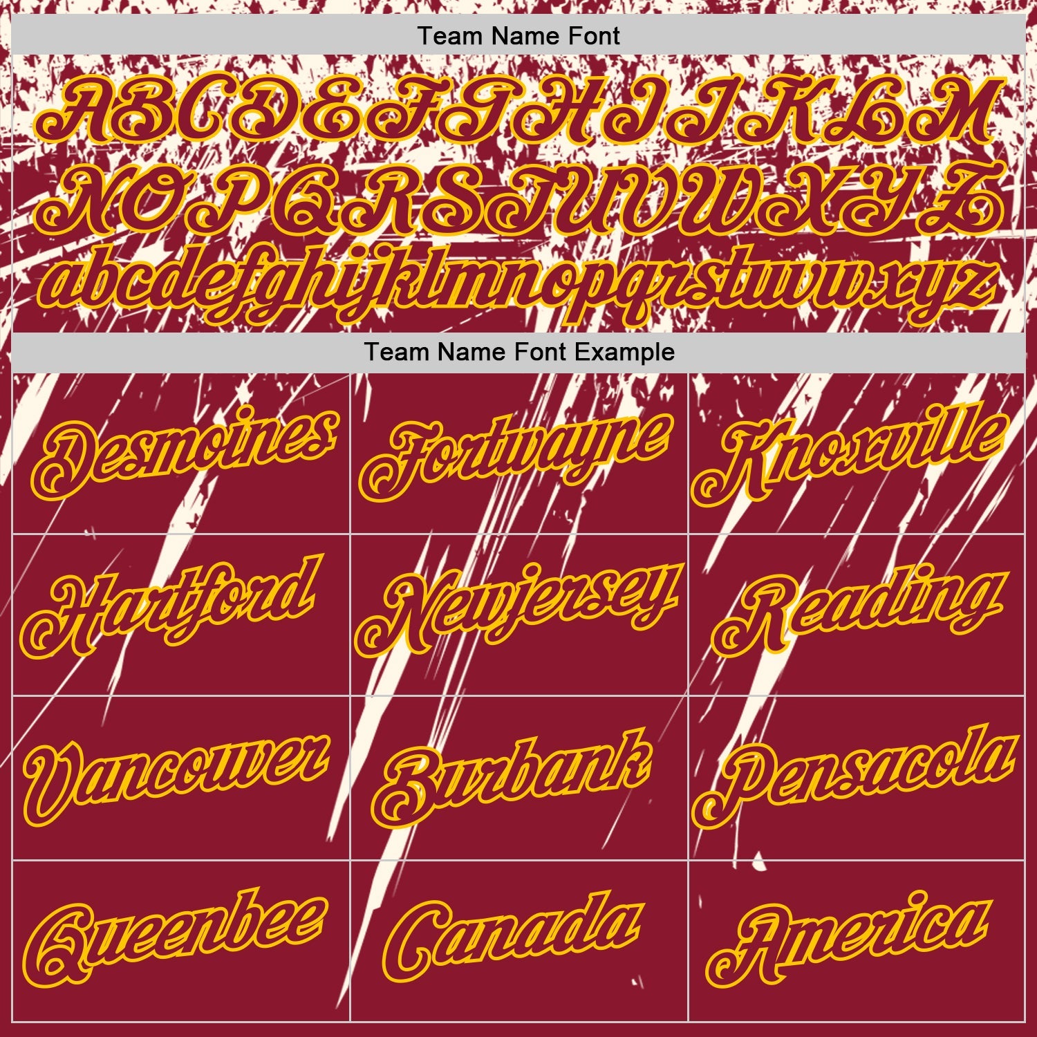 Custom Crimson Cream-Yellow Distressed Scratch Brush Stroke Performance T-Shirt view 3
