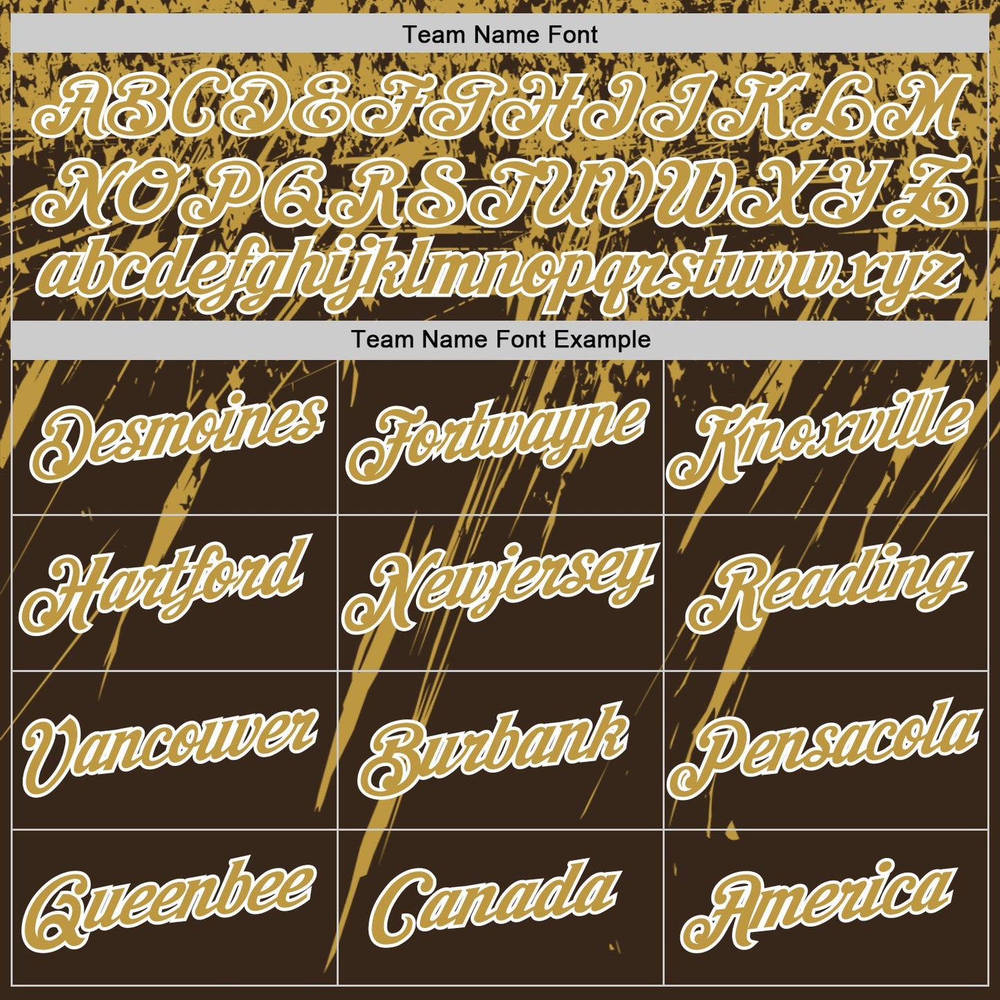 Custom Brown Old Gold-White Distressed Scratch Brush Stroke Performance T-Shirt view 3