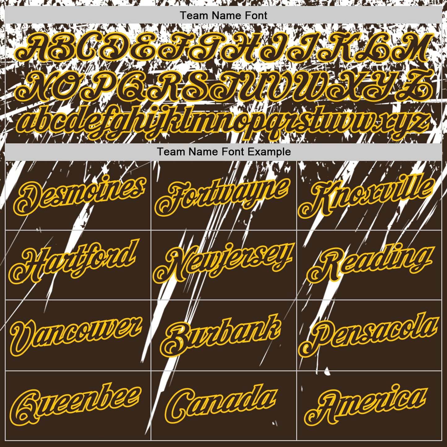 Custom Brown White-Yellow Distressed Scratch Brush Stroke Performance T-Shirt view 3