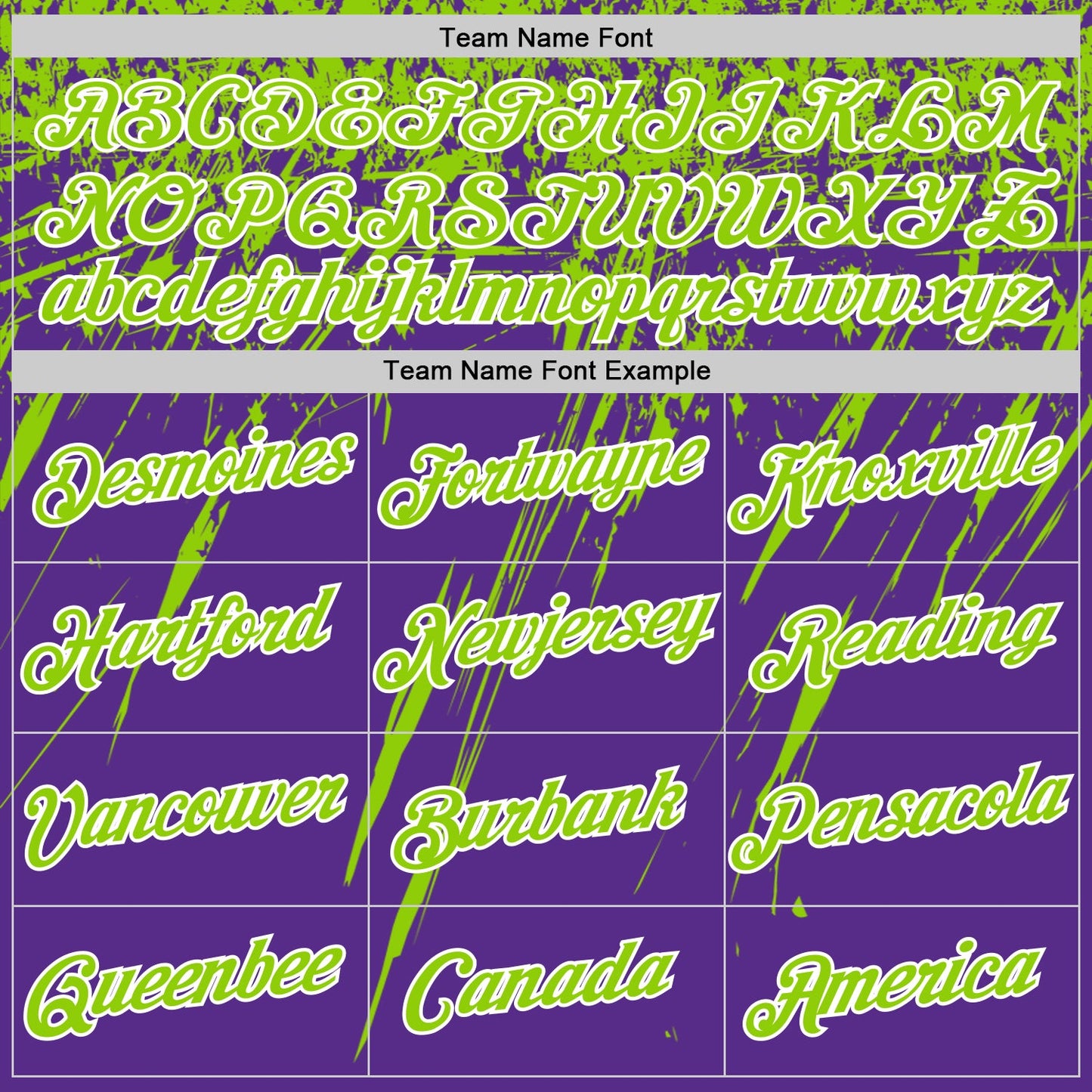 Custom Purple Neon Green-White Distressed Scratch Brush Stroke Performance T-Shirt view 3
