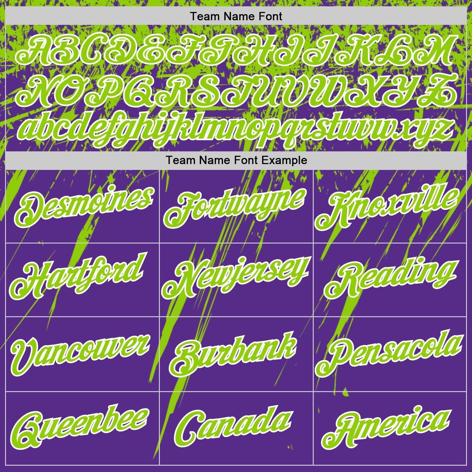 Custom Purple Neon Green-White Distressed Scratch Brush Stroke Performance T-Shirt view 3