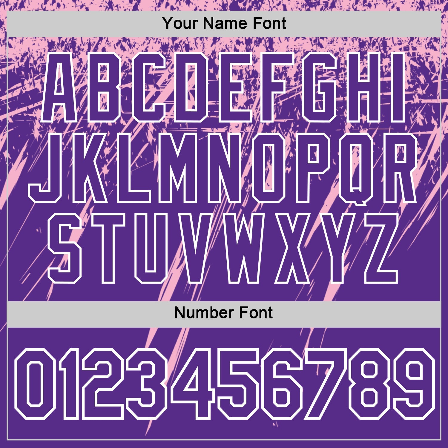 Custom Purple Light Pink-White Distressed Scratch Brush Stroke Performance T-Shirt view 4
