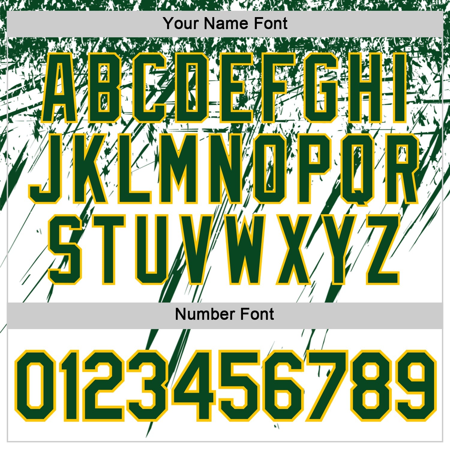 Custom White Green-Yellow Distressed Scratch Brush Stroke Performance T-Shirt view 4