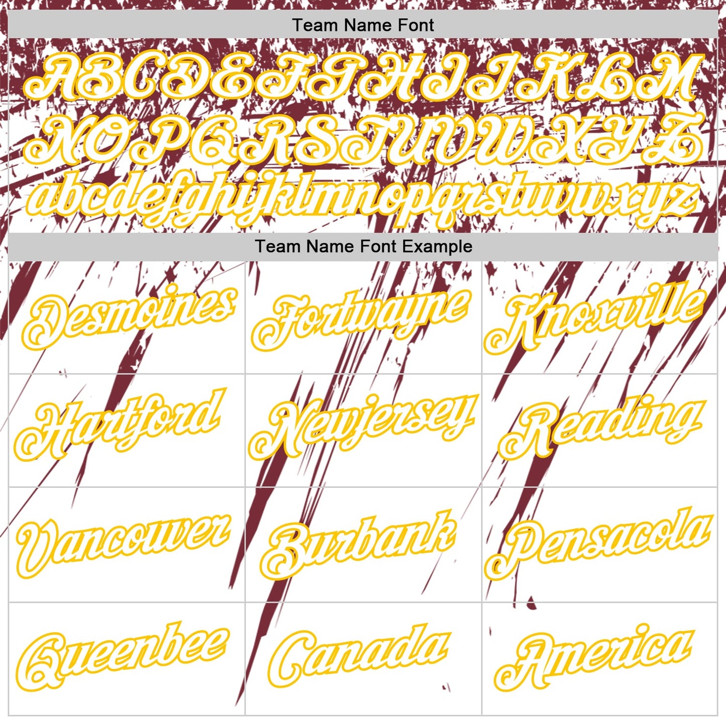 Custom White Burgundy-Yellow Distressed Scratch Brush Stroke Performance T-Shirt view 3