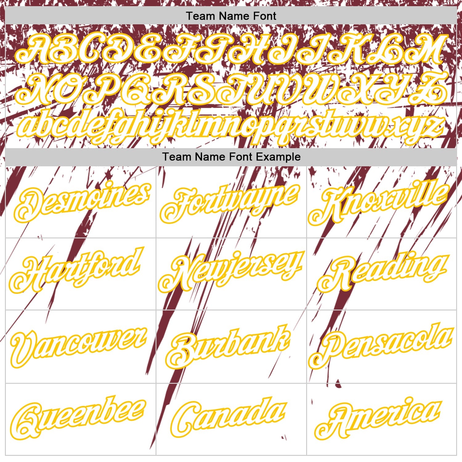 Custom White Burgundy-Yellow Distressed Scratch Brush Stroke Performance T-Shirt view 3