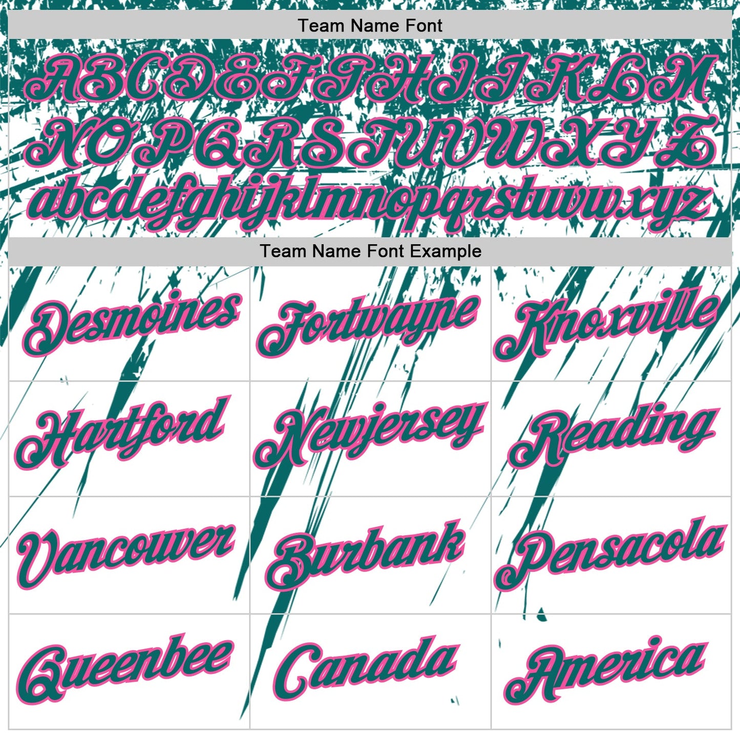 Custom White Teal-Pink Distressed Scratch Brush Stroke Performance T-Shirt view 3