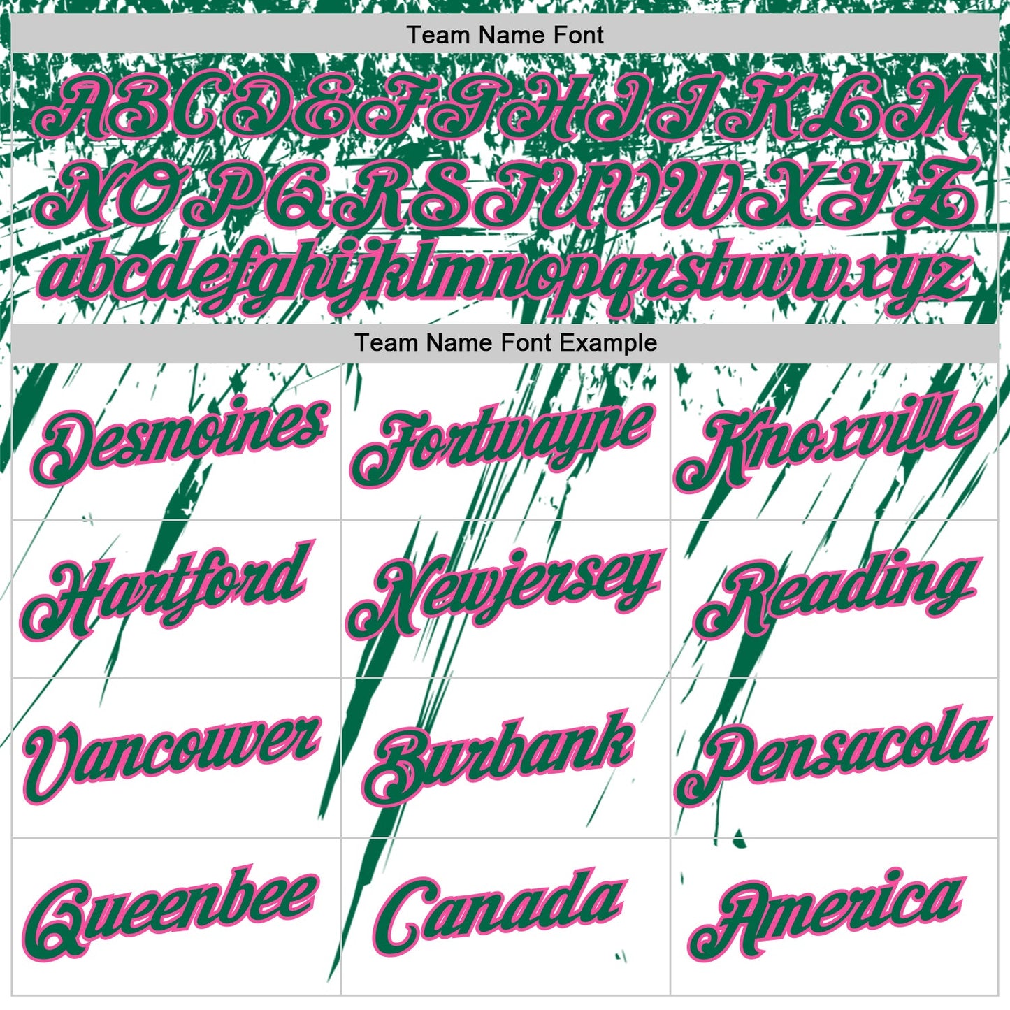 Custom White Kelly Green-Pink Distressed Scratch Brush Stroke Performance T-Shirt view 3