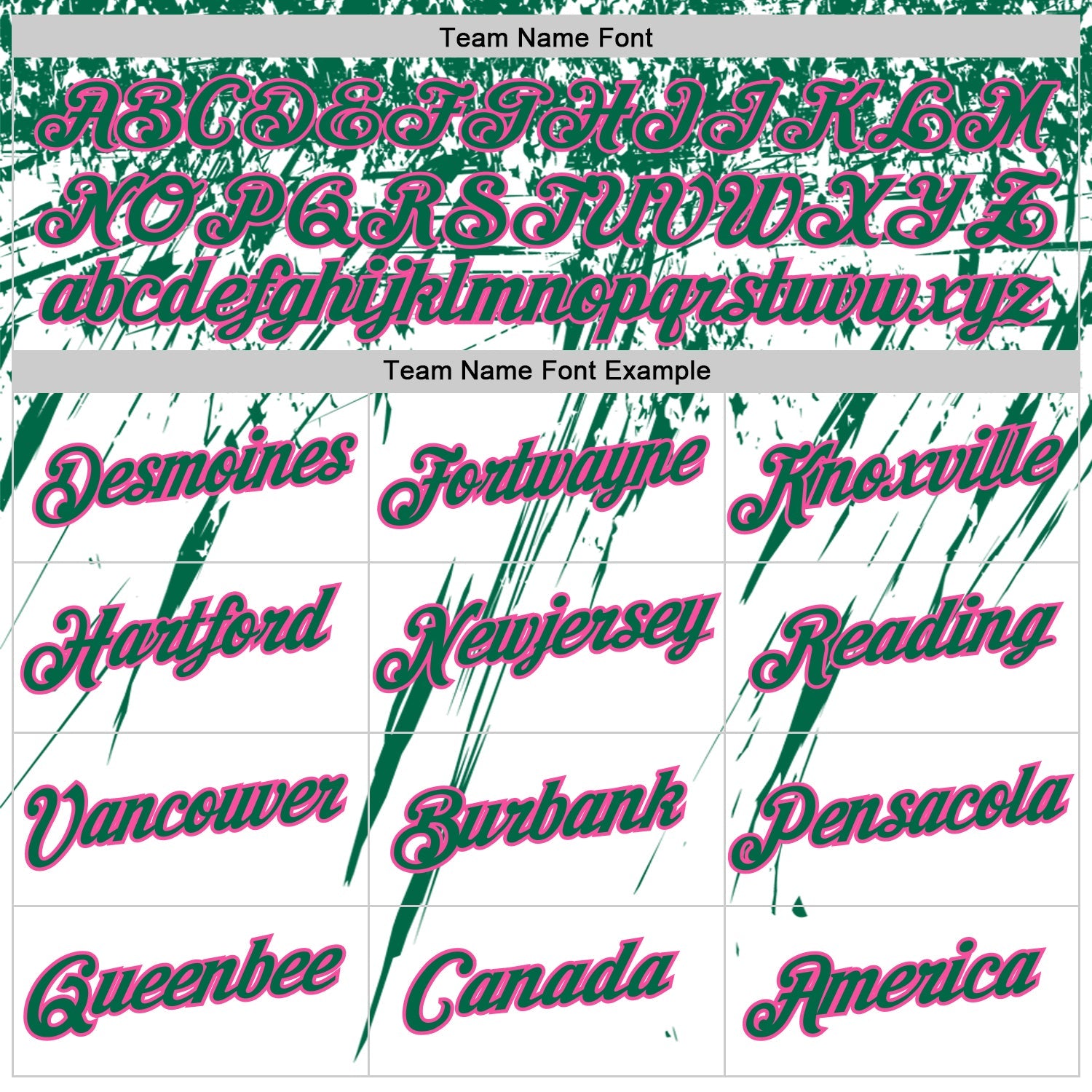 Custom White Kelly Green-Pink Distressed Scratch Brush Stroke Performance T-Shirt view 3