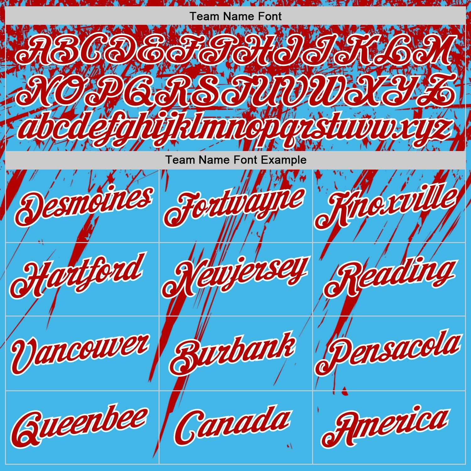 Custom Sky Blue Red-White Distressed Scratch Brush Stroke Performance T-Shirt view 3