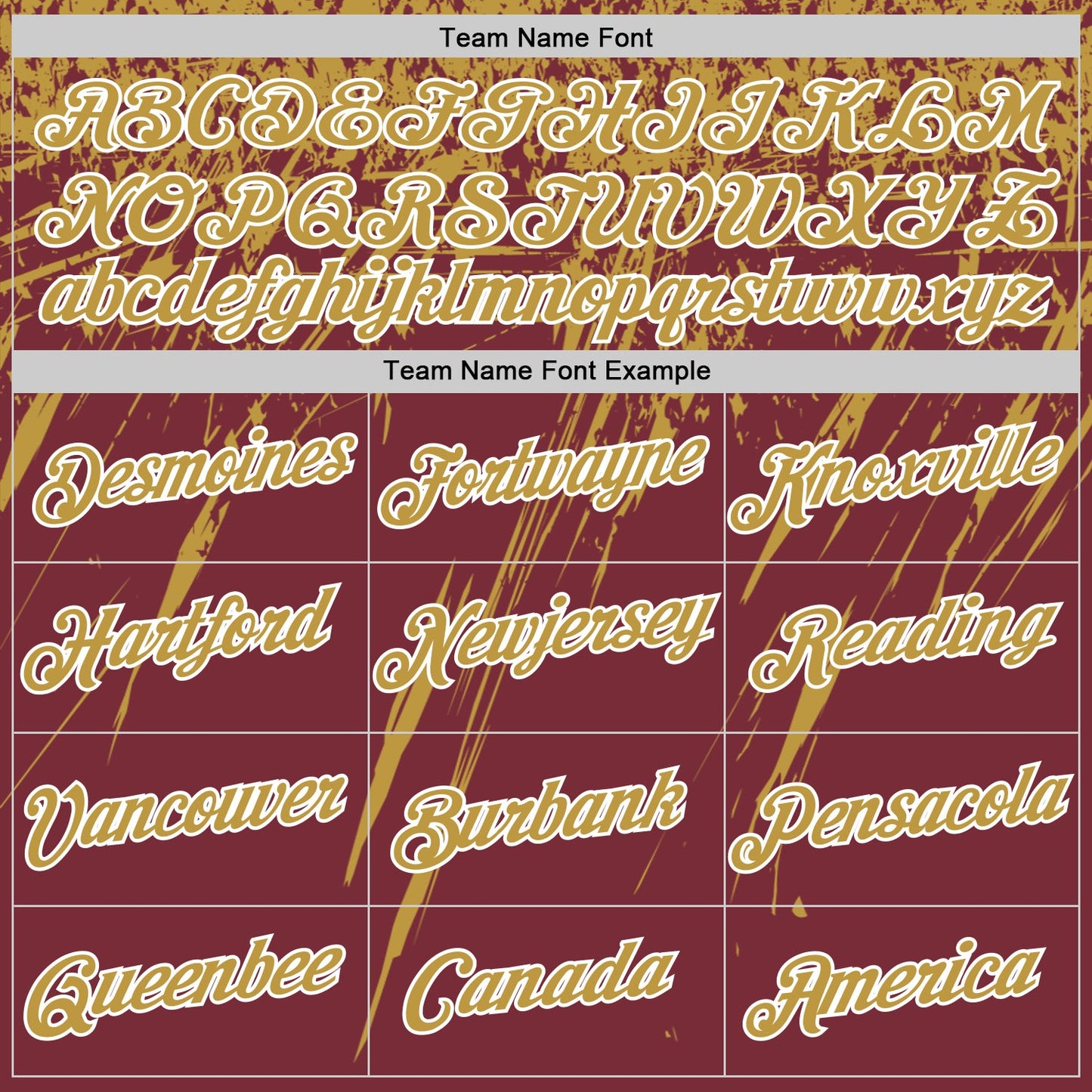Custom Burgundy Old Gold-White Distressed Scratch Brush Stroke Performance T-Shirt view 3