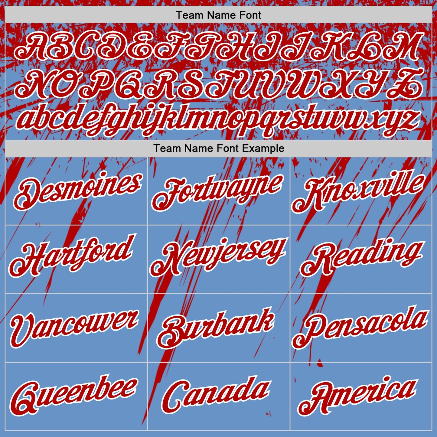 Custom Light Blue Red-White Distressed Scratch Brush Stroke Performance T-Shirt view 3