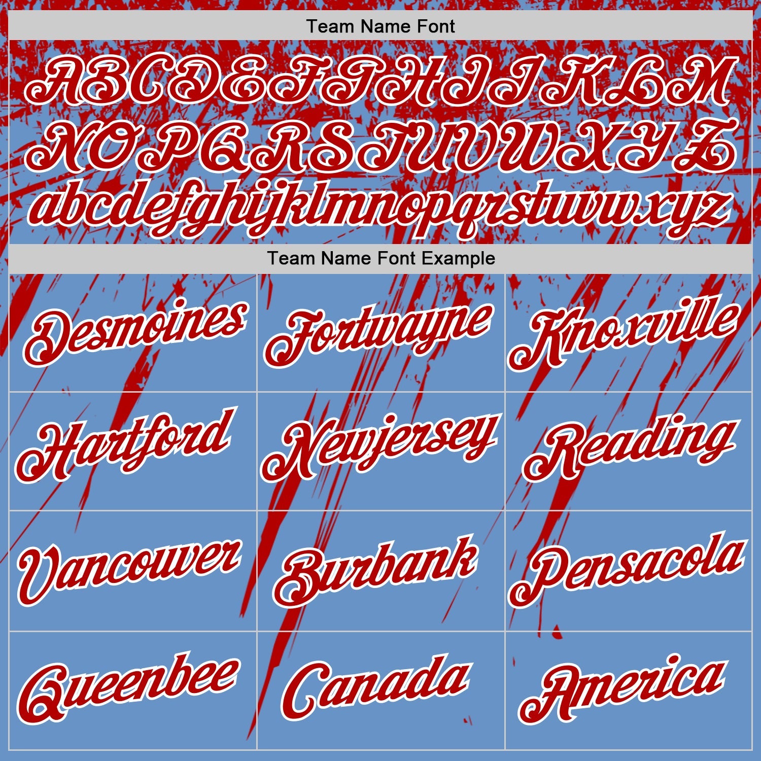 Custom Light Blue Red-White Distressed Scratch Brush Stroke Performance T-Shirt view 3