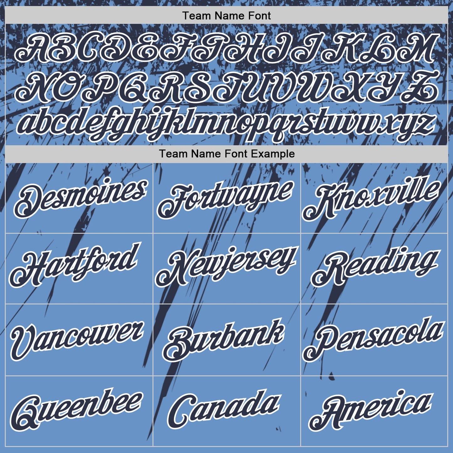 Custom Light Blue Navy-White Distressed Scratch Brush Stroke Performance T-Shirt view 3