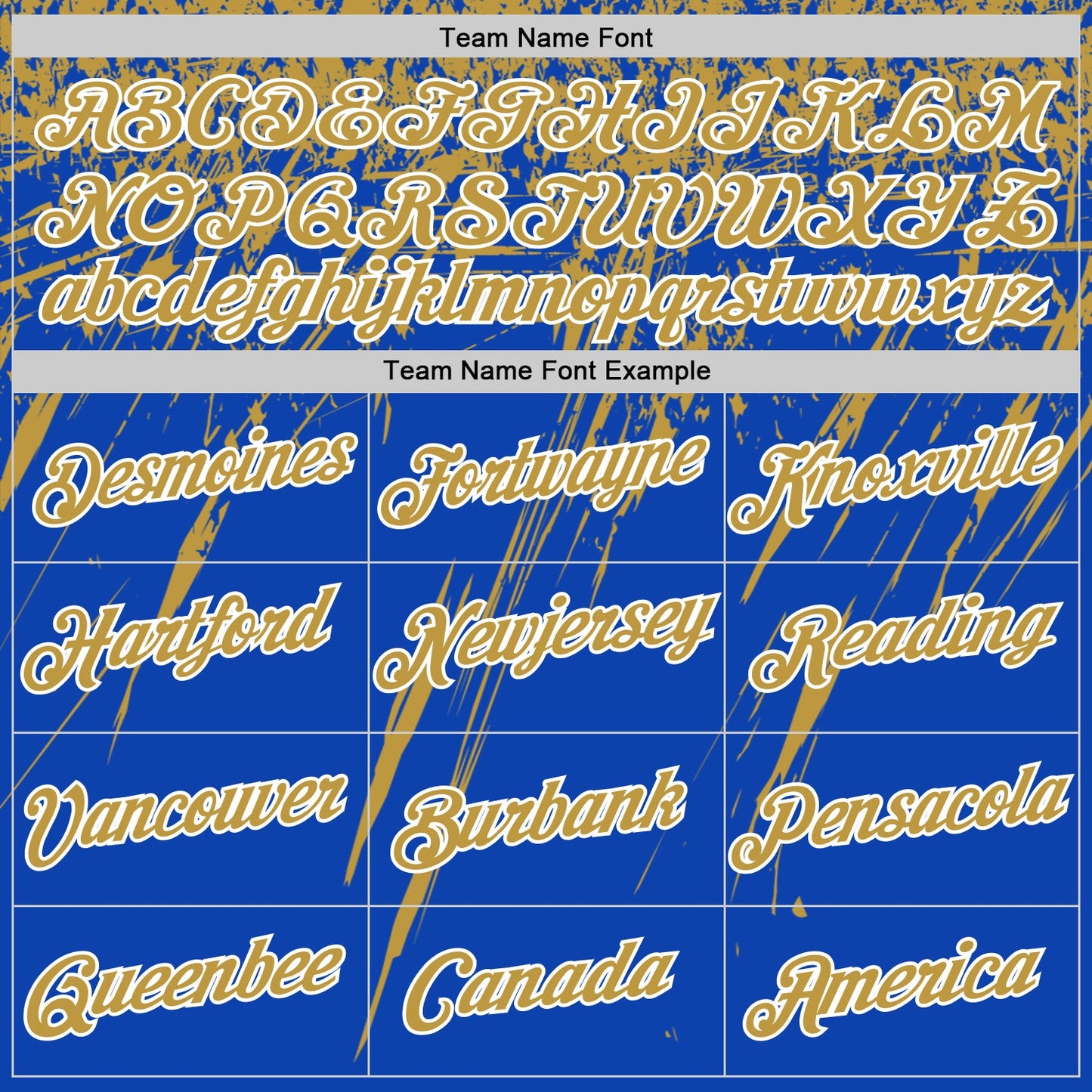 Custom Thunder Blue Old Gold-White Distressed Scratch Brush Stroke Performance T-Shirt view 3