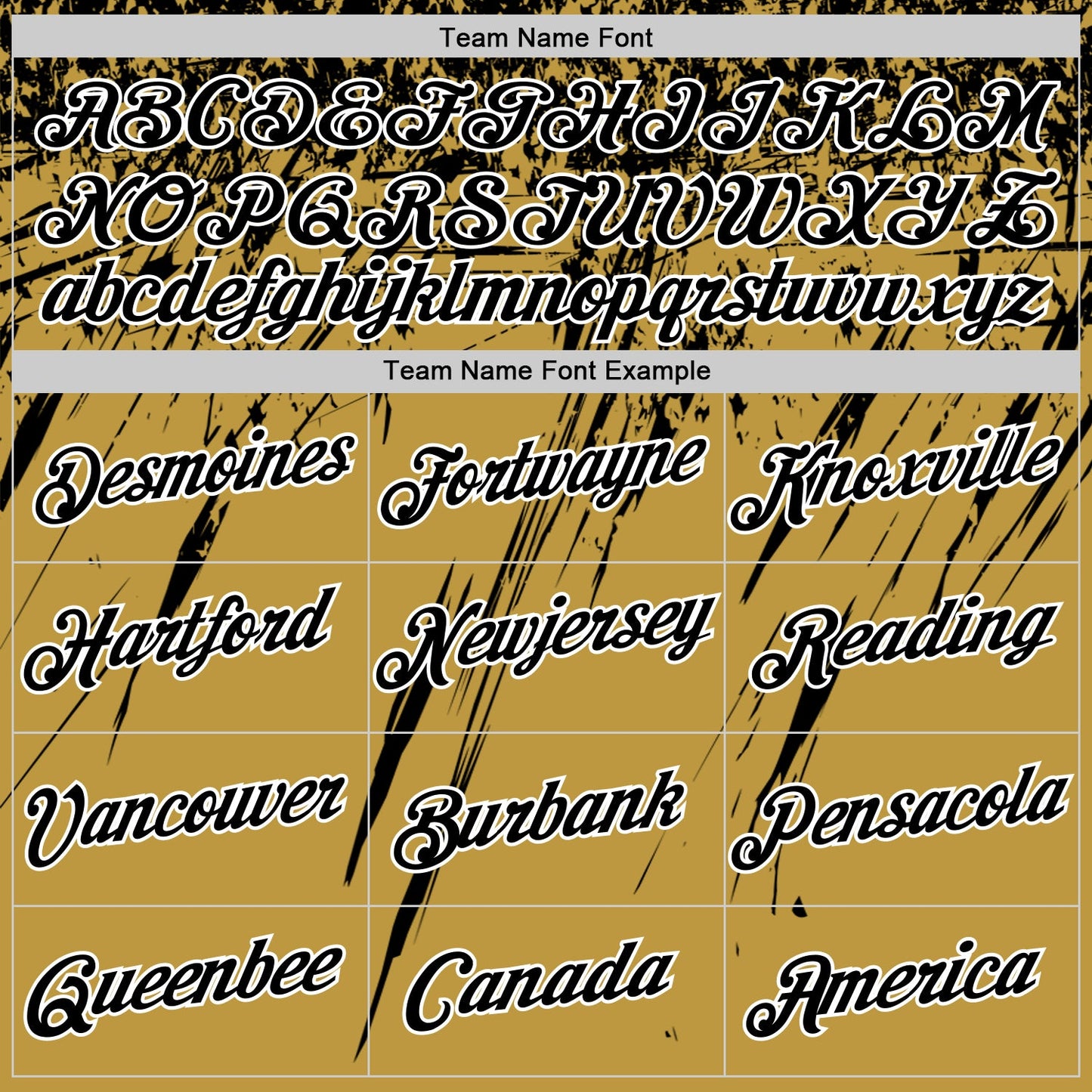 Custom Old Gold Black-White Distressed Scratch Brush Stroke Performance T-Shirt view 3