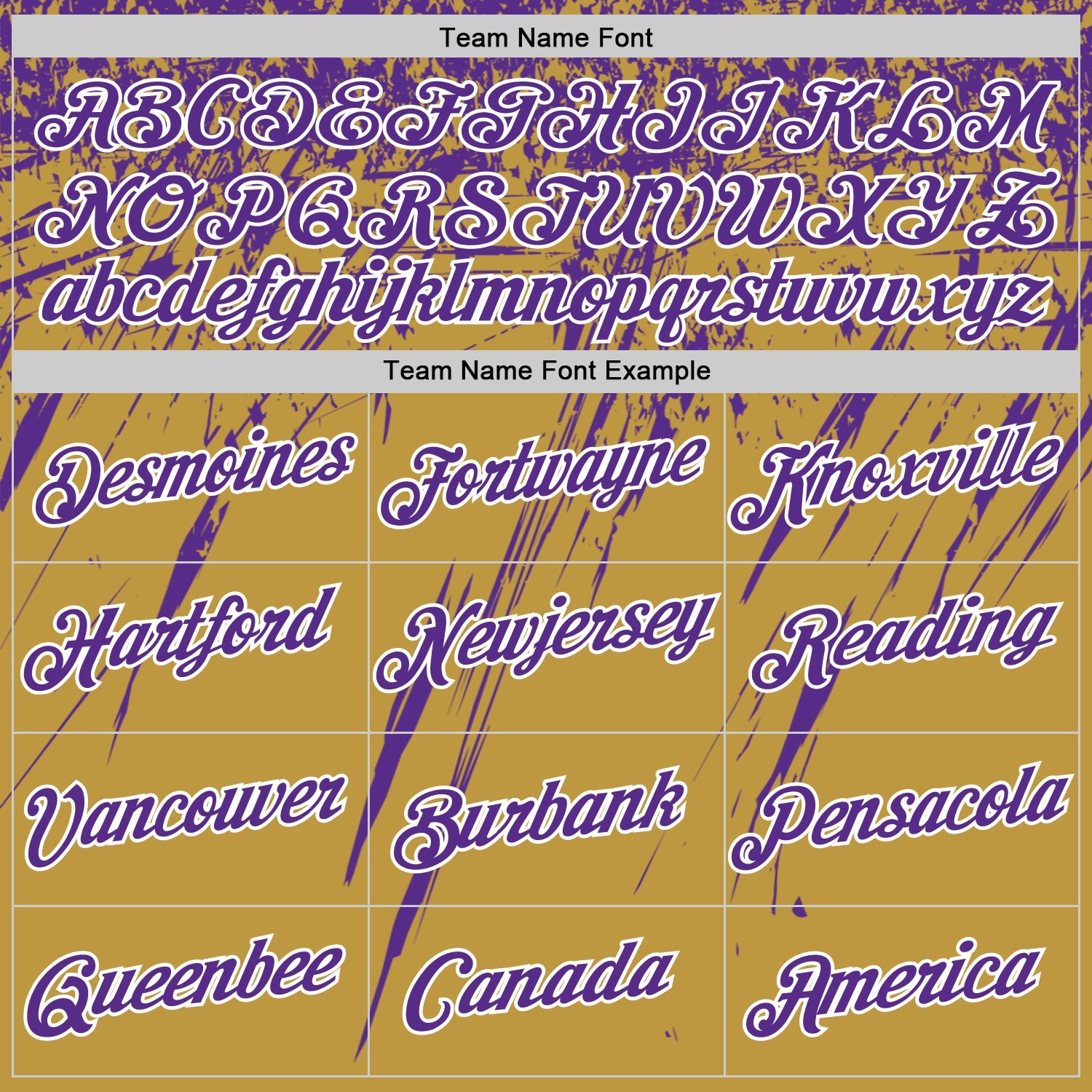 Custom Old Gold Purple-White Distressed Scratch Brush Stroke Performance T-Shirt view 3