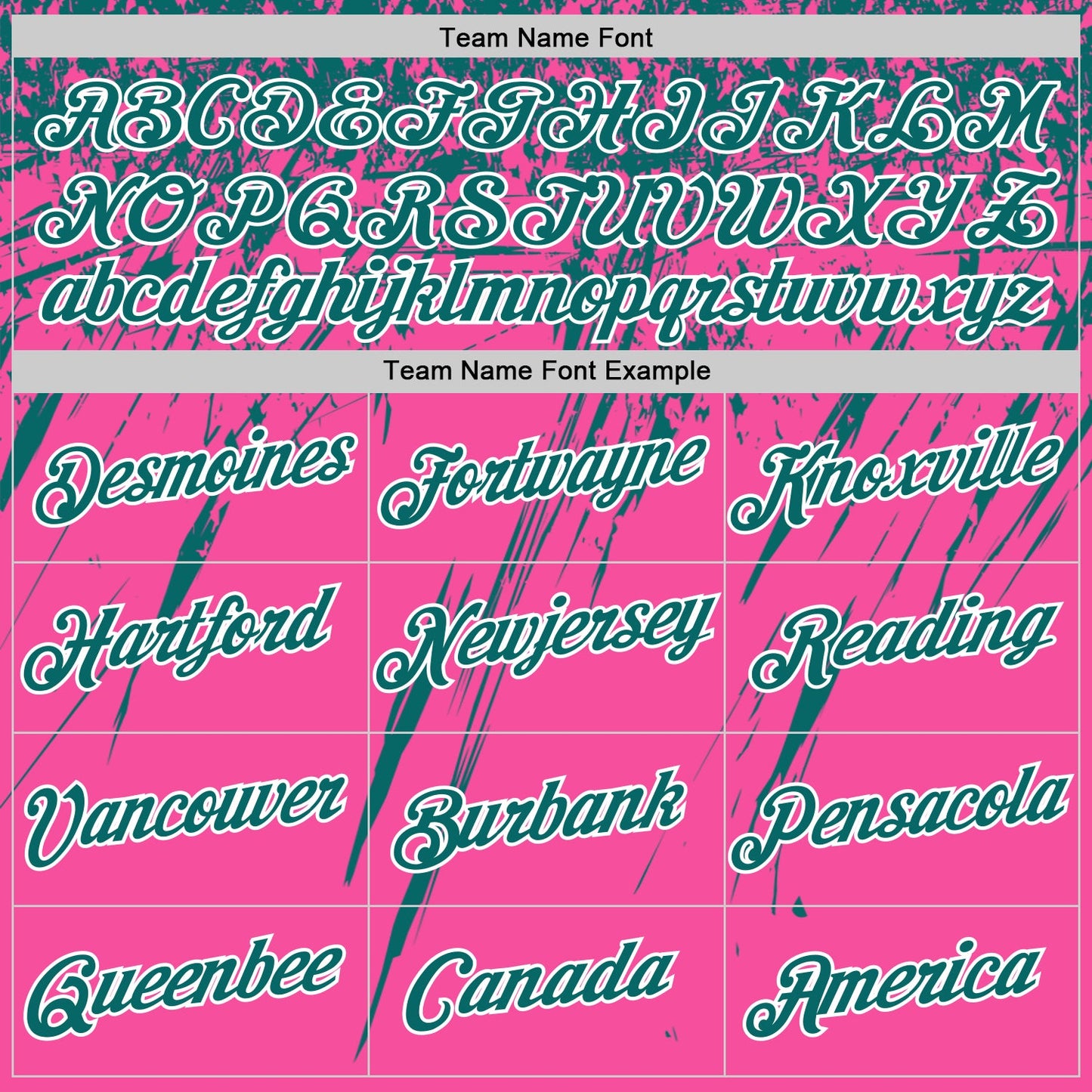 Custom Pink Teal-White Distressed Scratch Brush Stroke Performance T-Shirt view 3