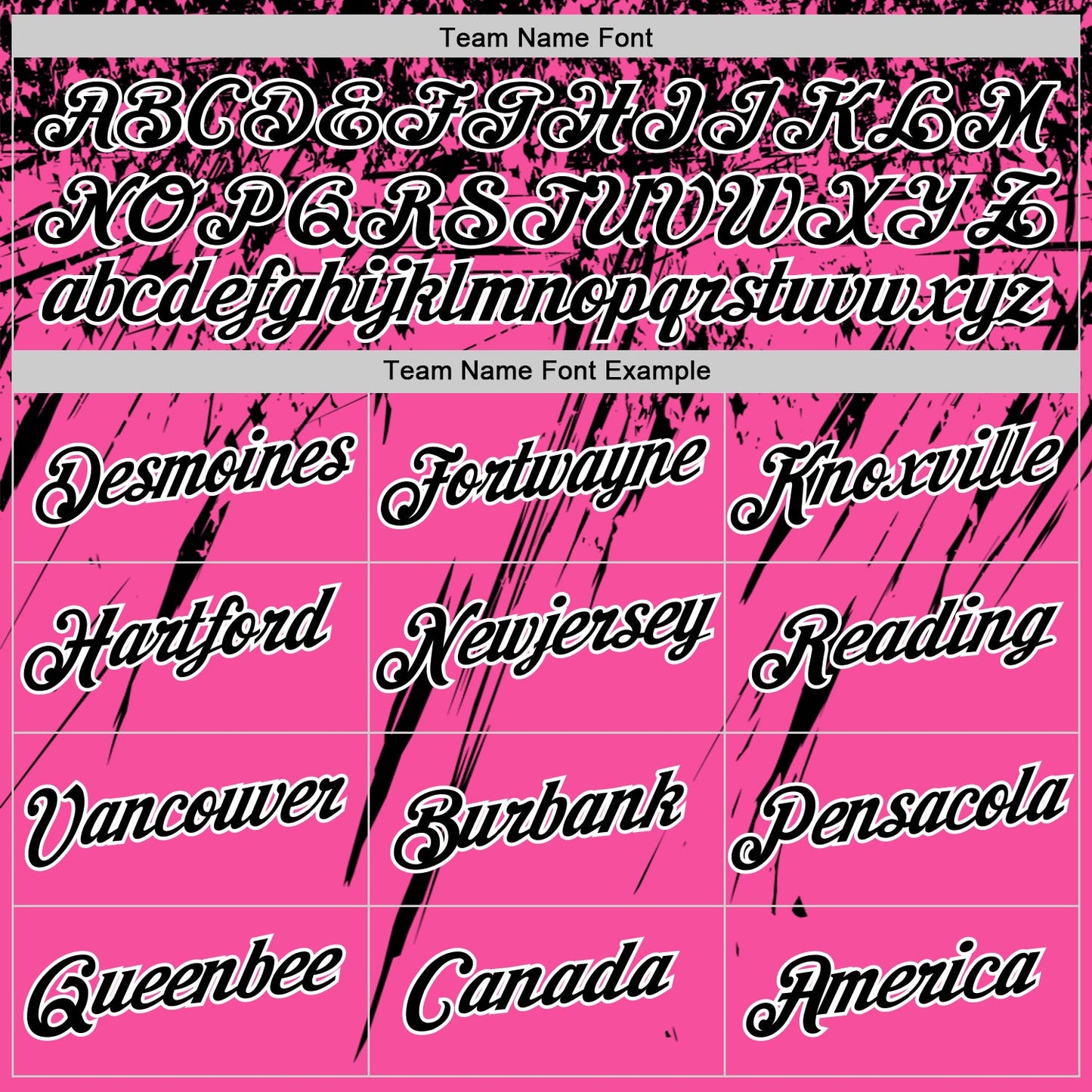 Custom Pink Black-White Distressed Scratch Brush Stroke Performance T-Shirt view 3