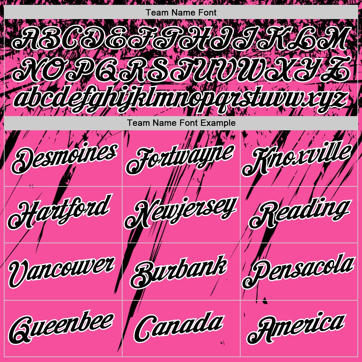 Custom Pink Black-White Distressed Scratch Brush Stroke Performance T-Shirt view 3