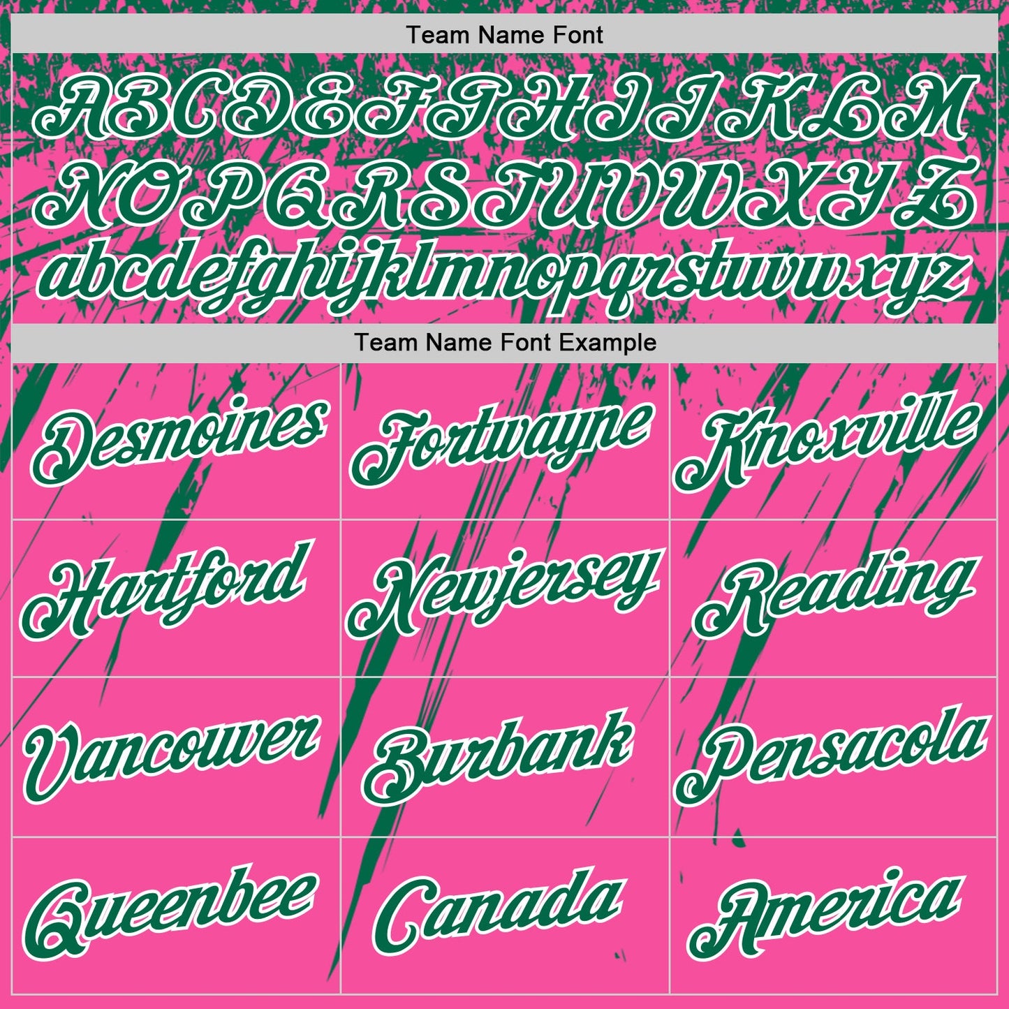 Custom Pink Kelly Green-White Distressed Scratch Brush Stroke Performance T-Shirt view 3