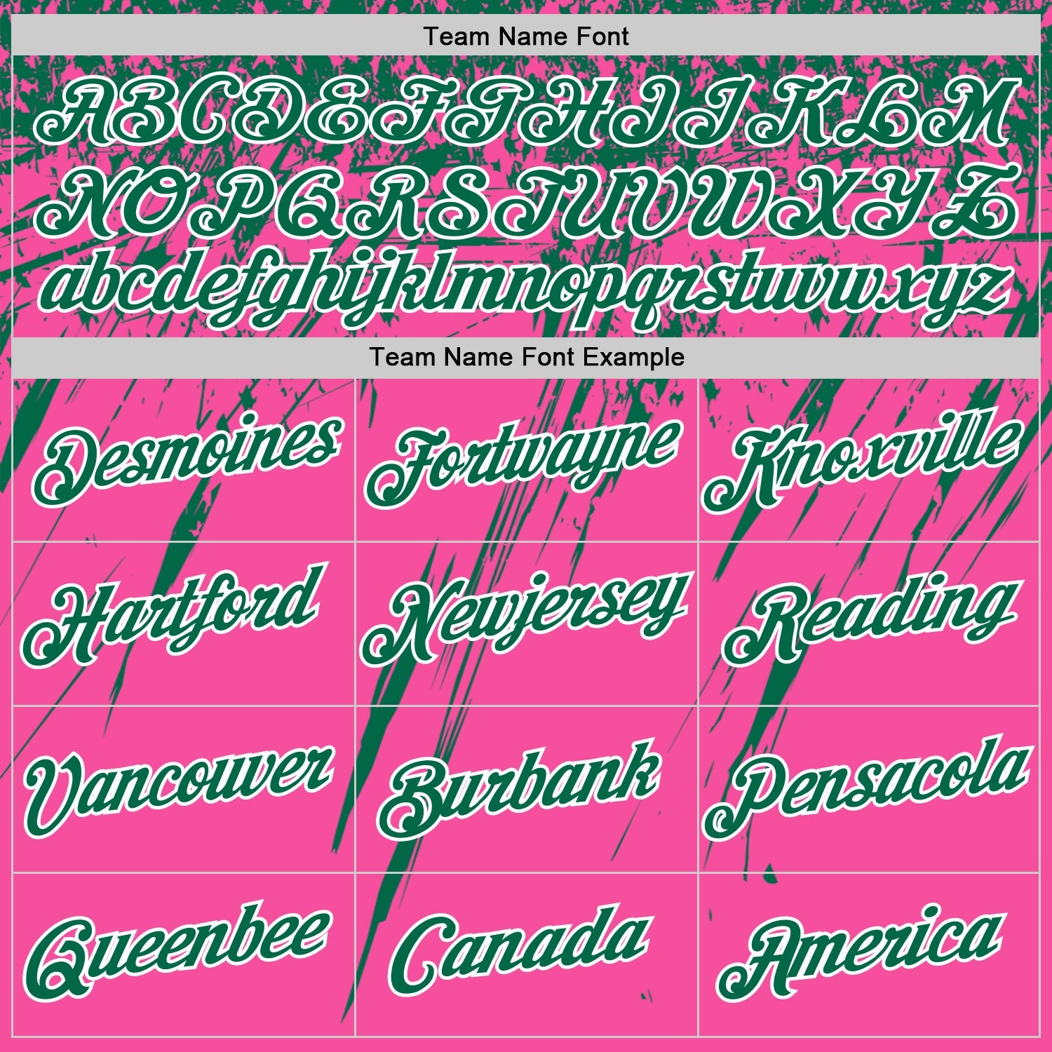 Custom Pink Kelly Green-White Distressed Scratch Brush Stroke Performance T-Shirt view 3