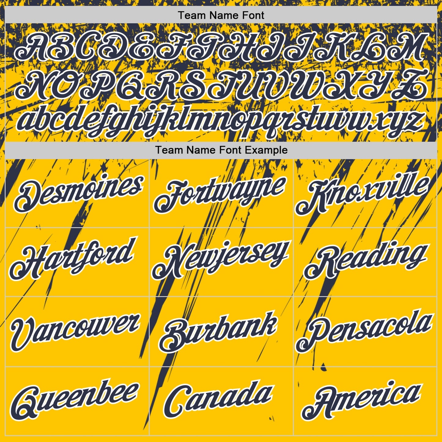 Custom Yellow Navy-White Distressed Scratch Brush Stroke Performance T-Shirt view 3