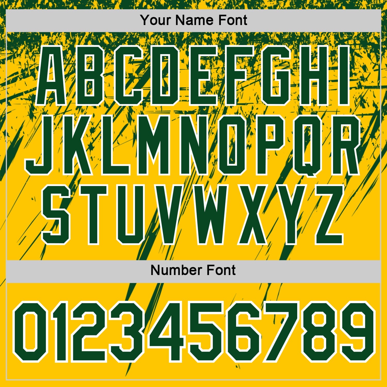 Custom Yellow Green-White Distressed Scratch Brush Stroke Performance T-Shirt view 4