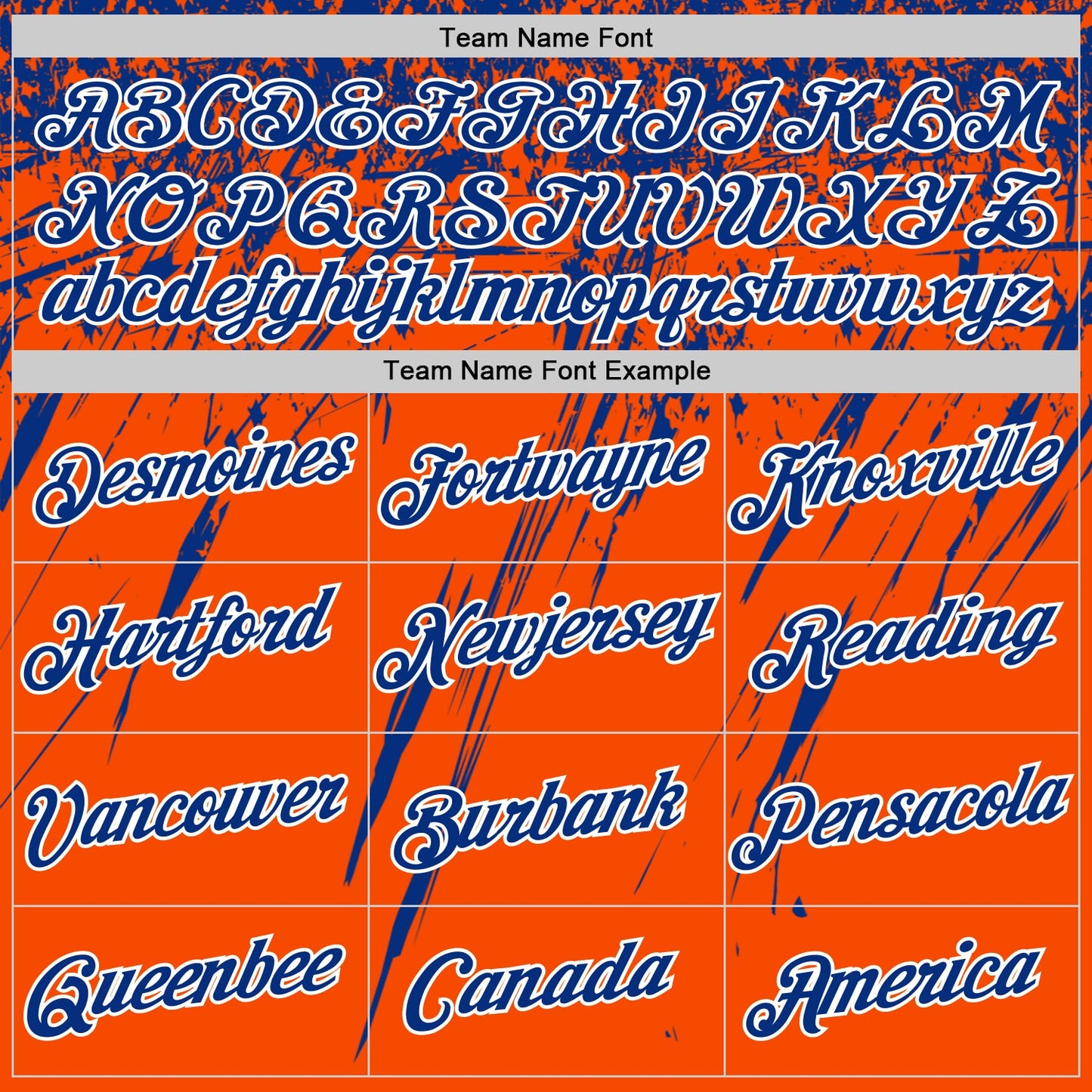 Custom Orange Royal-White Distressed Scratch Brush Stroke Performance T-Shirt view 3