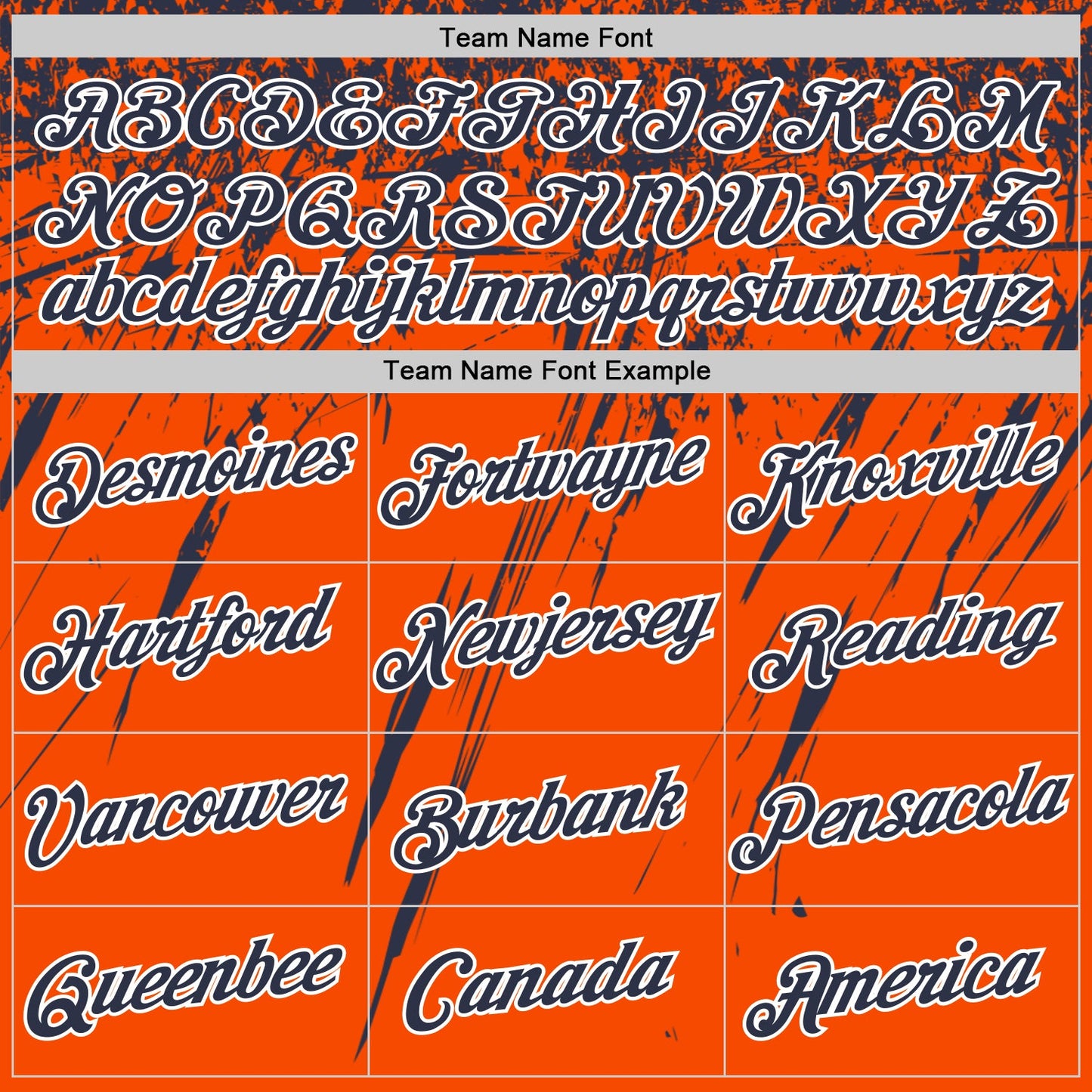 Custom Orange Navy-White Distressed Scratch Brush Stroke Performance T-Shirt view 3