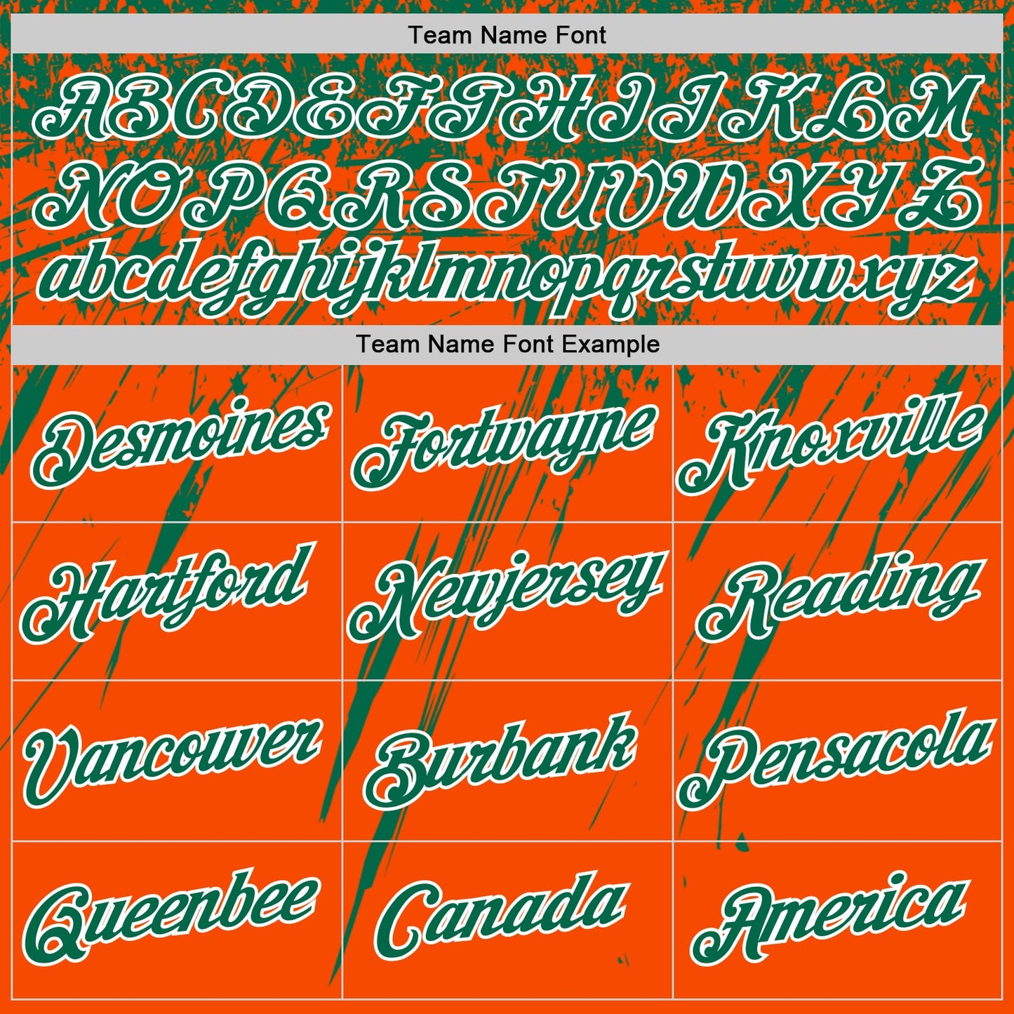 Custom Orange Kelly Green-White Distressed Scratch Brush Stroke Performance T-Shirt view 3