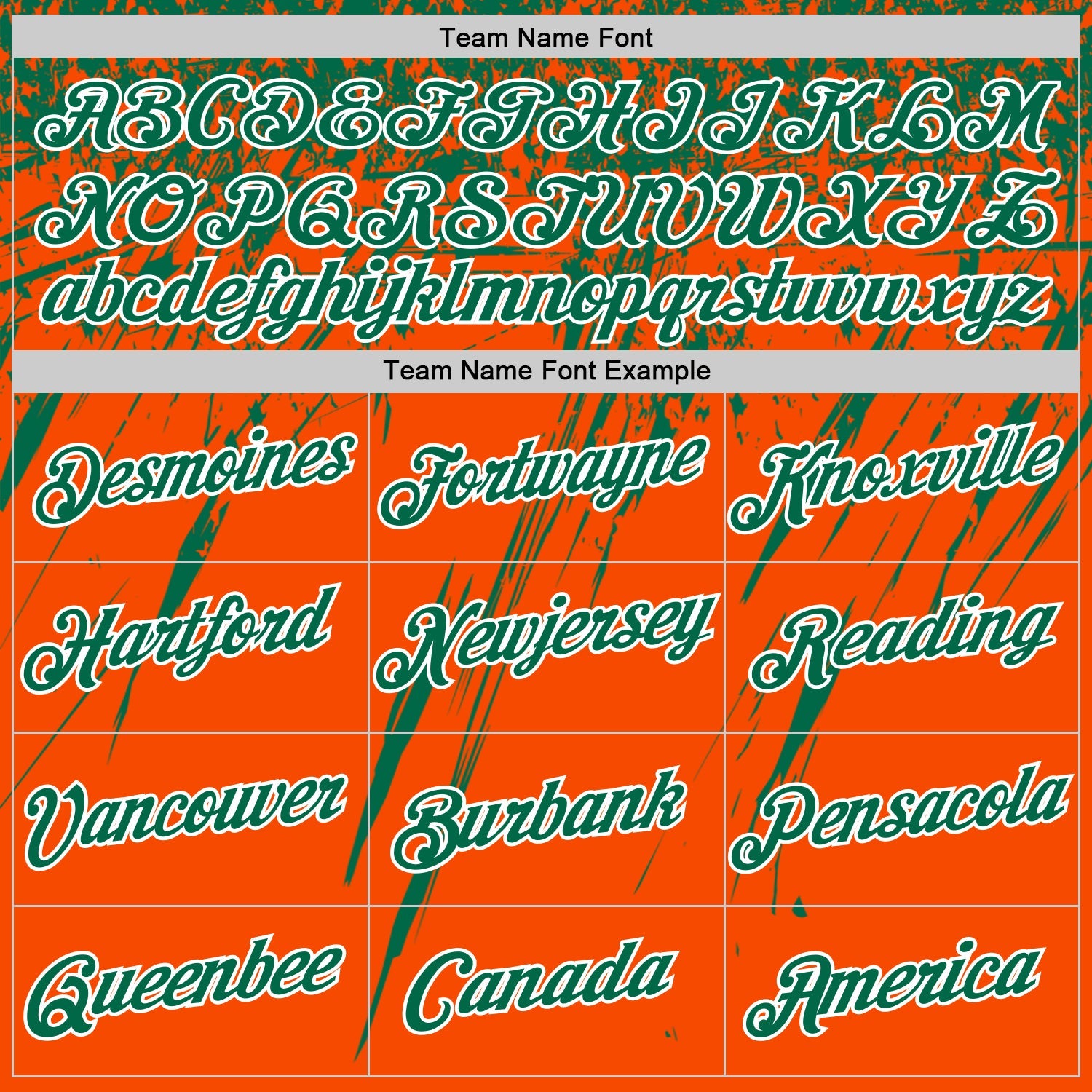 Custom Orange Kelly Green-White Distressed Scratch Brush Stroke Performance T-Shirt view 3