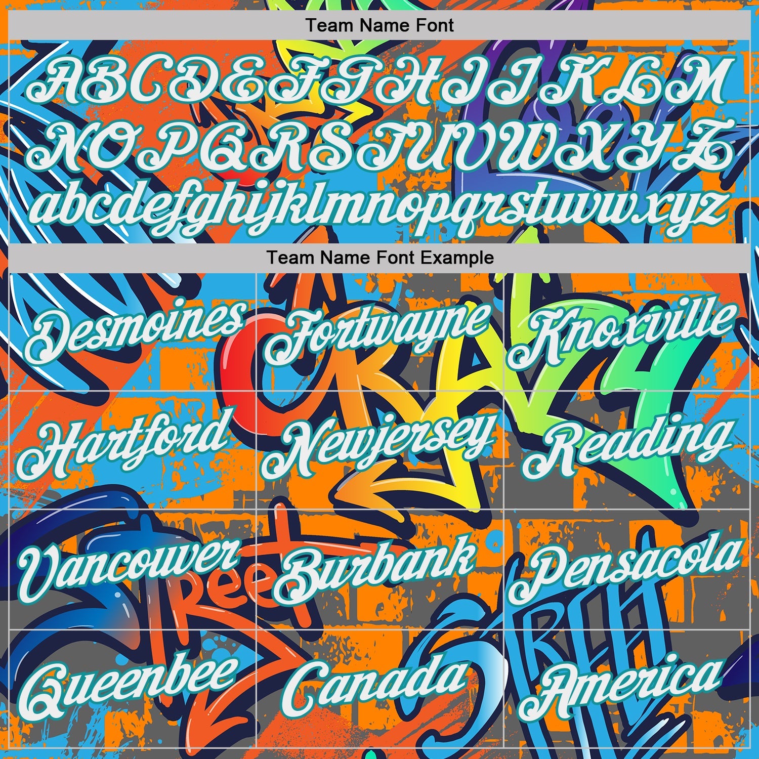 Custom Graffiti Pattern White-Teal Vibrant MulticolorStreet Style Performance T-Shirt view 3