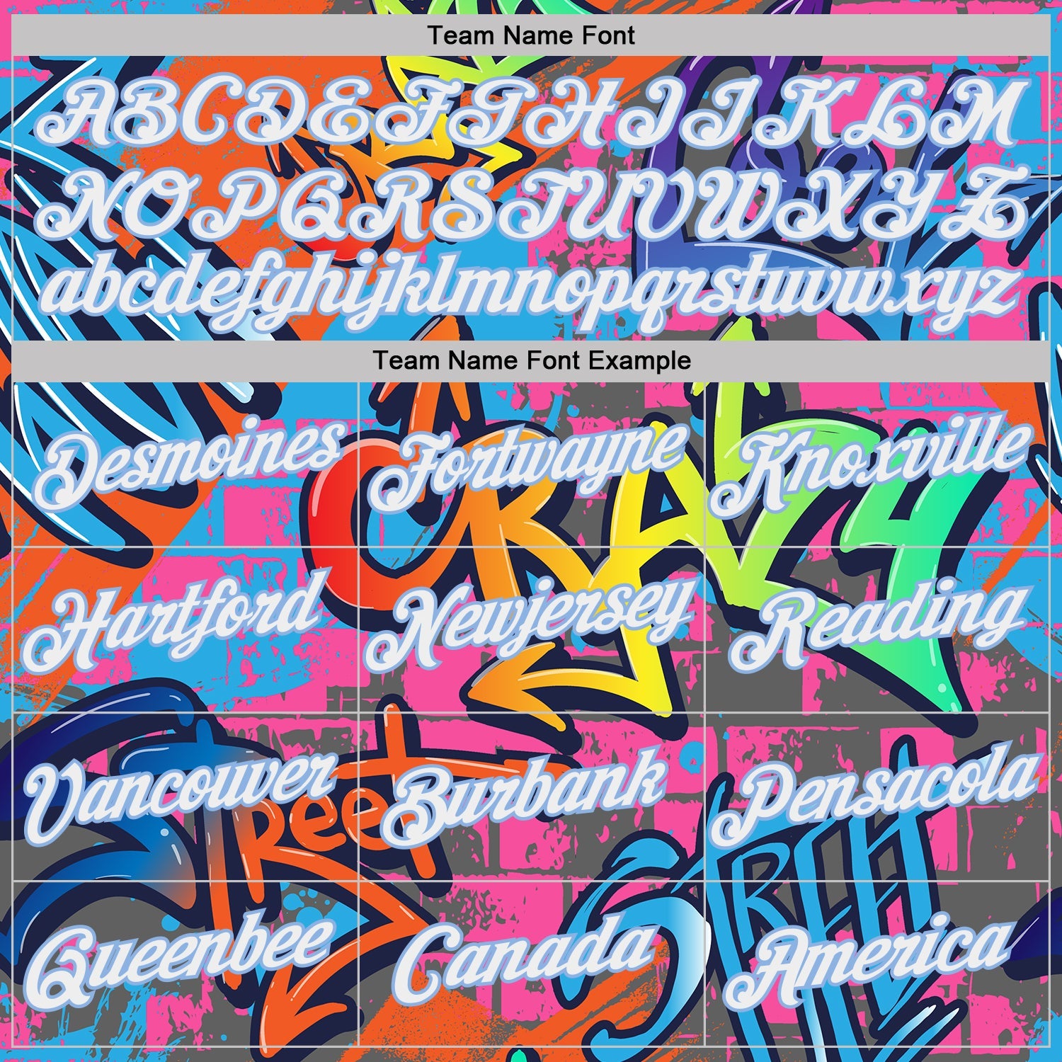 Custom Graffiti Pattern White-Light Blue Vibrant MulticolorStreet Style Performance T-Shirt view 3