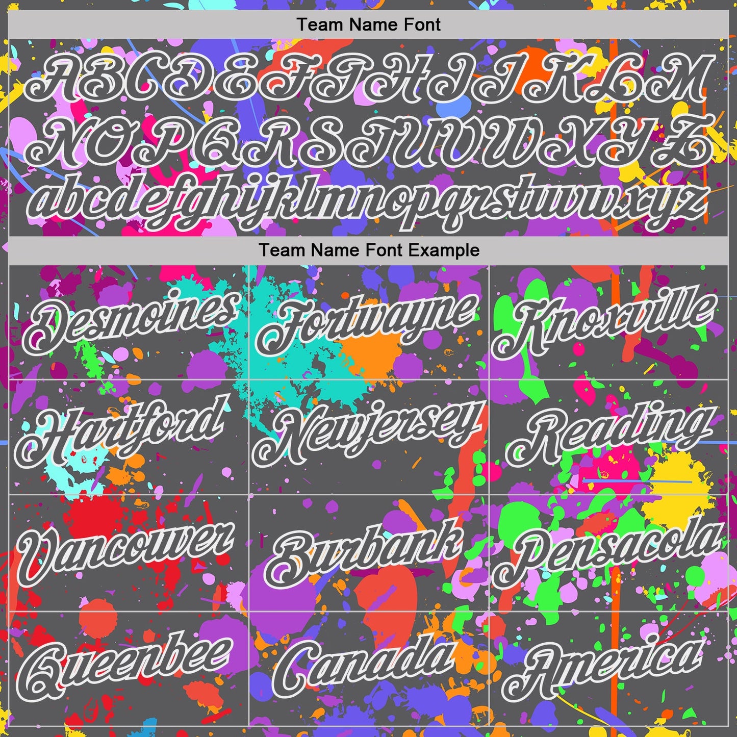 Custom Graffiti Pattern Steel Gray-White Vibrant Multicolor Paint Splatter Performance T-Shirt view 3