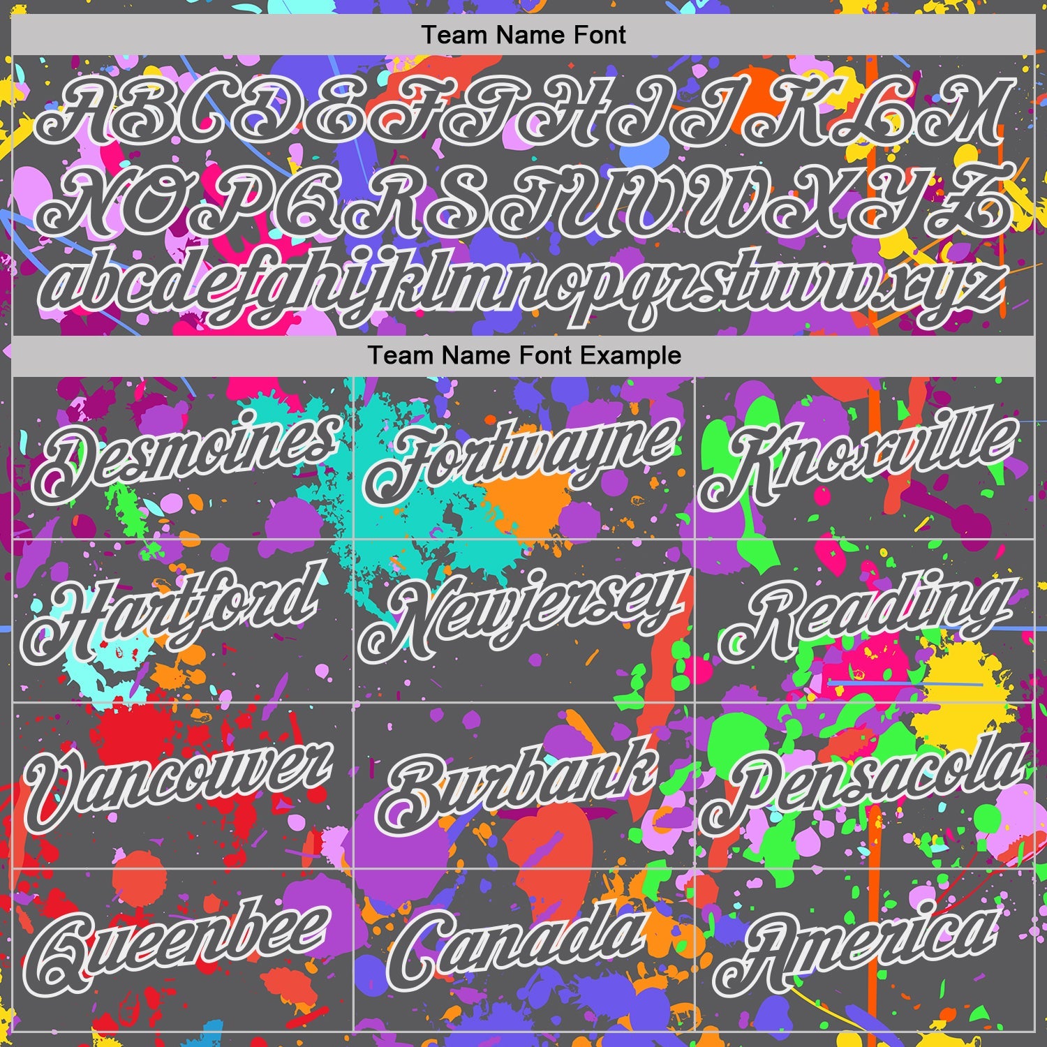Custom Graffiti Pattern Steel Gray-White Vibrant Multicolor Paint Splatter Performance T-Shirt view 3