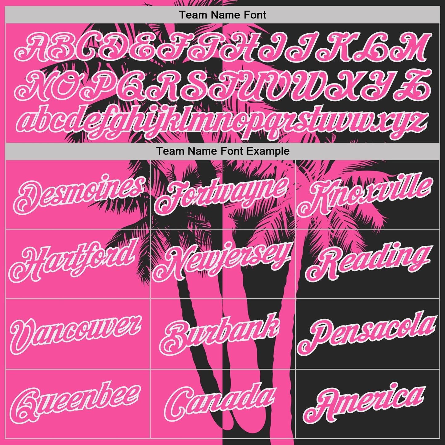 Custom Black Pink-White Hawaii Tropical Coastal Palm Trees Performance T-Shirt view 3