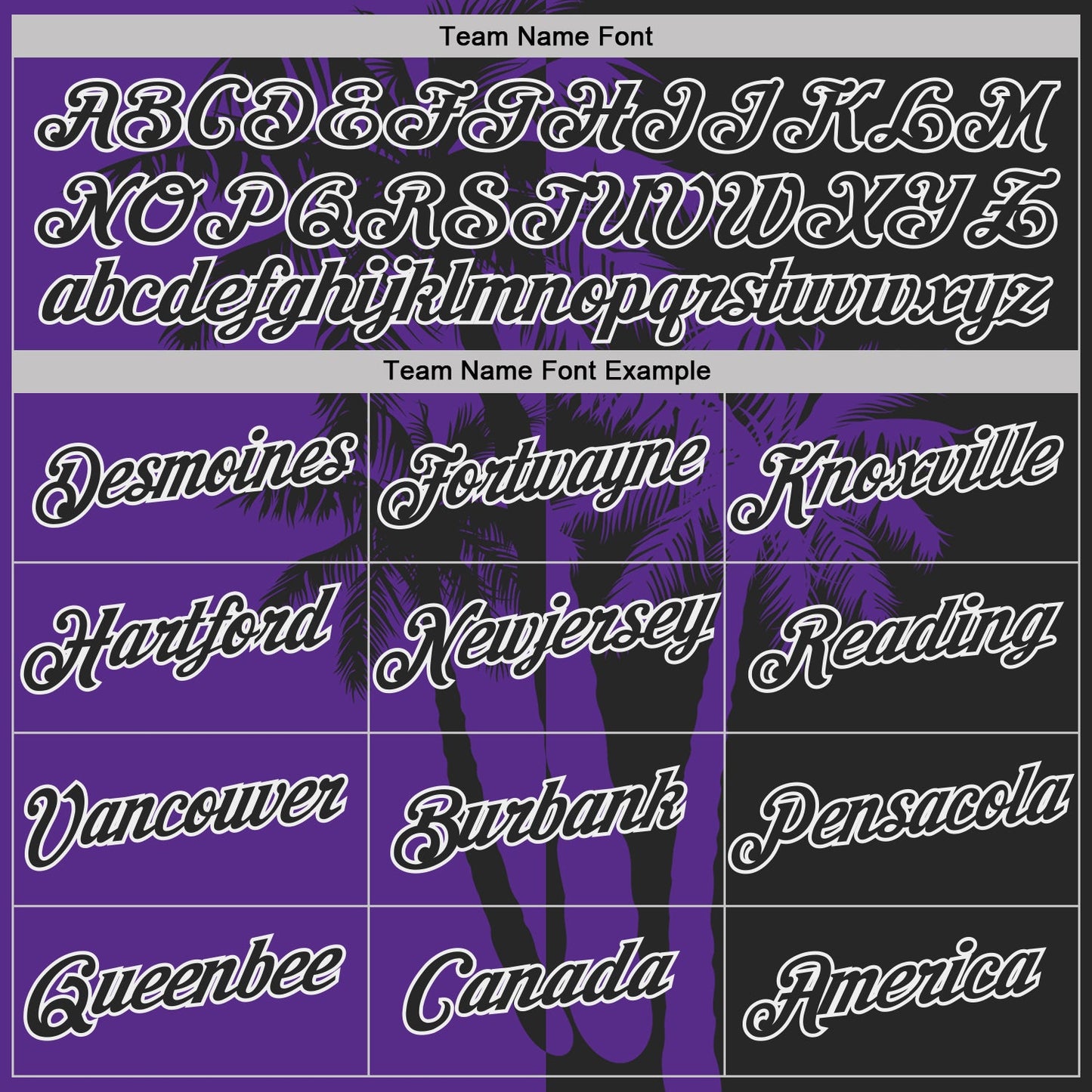 Custom Black Purple-White Hawaii Tropical Coastal Palm Trees Performance T-Shirt view 3