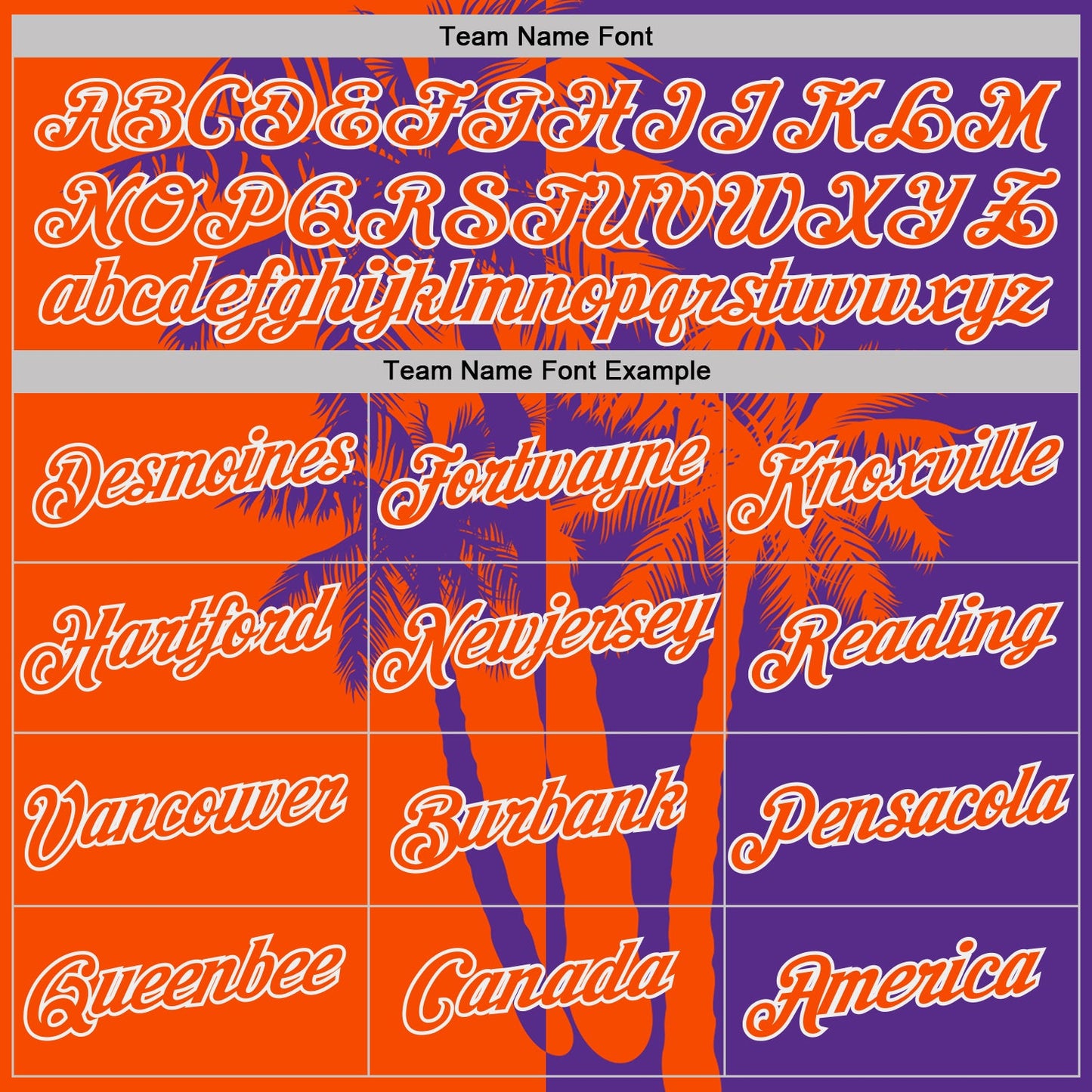 Custom Purple Orange-White Hawaii Tropical Coastal Palm Trees Performance T-Shirt view 3
