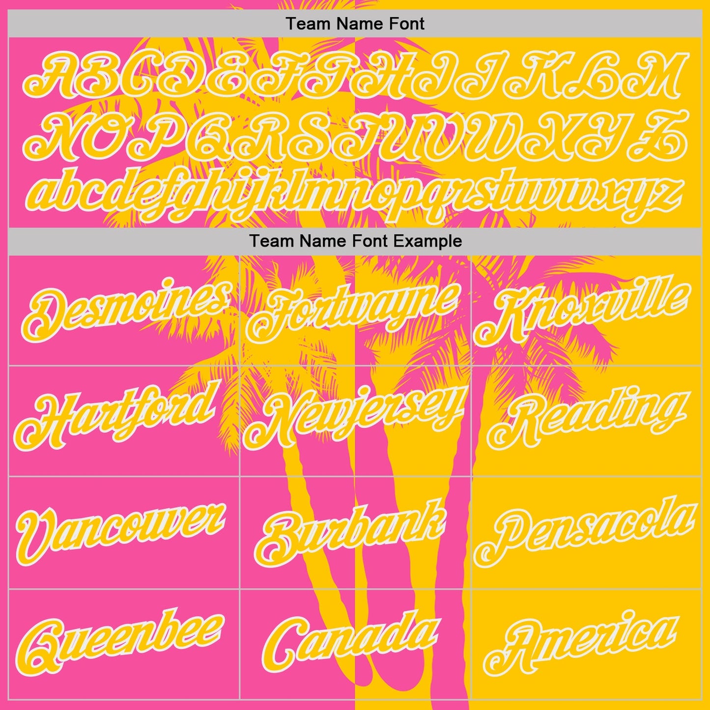 Custom Yellow Pink-White Hawaii Tropical Coastal Palm Trees Performance T-Shirt view 3