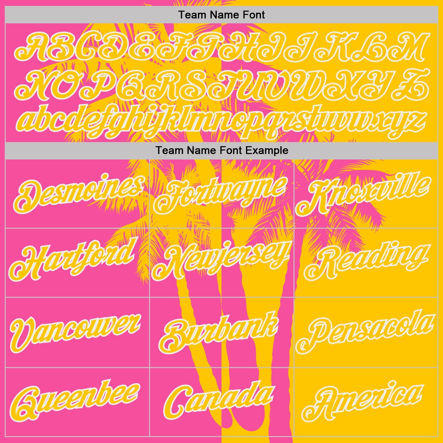 Custom Yellow Pink-White Hawaii Tropical Coastal Palm Trees Performance T-Shirt view 3