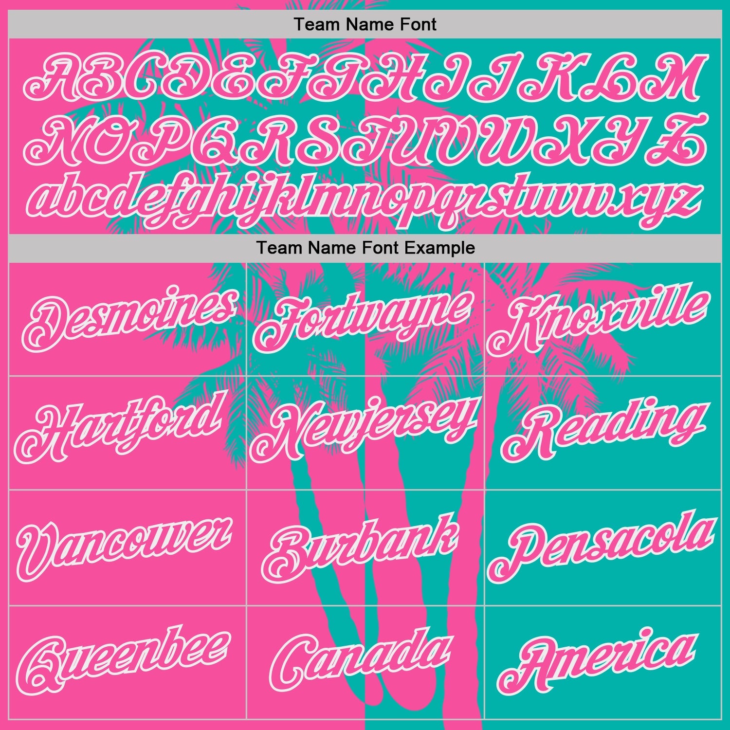 Custom Aqua Pink-White Hawaii Tropical Coastal Palm Trees Performance T-Shirt view 3