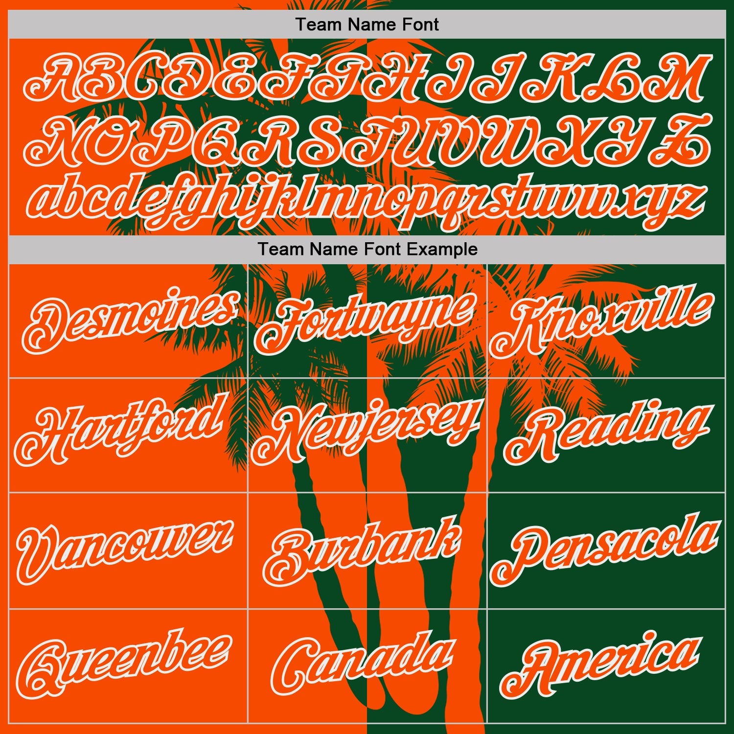 Custom Green Orange-White Hawaii Tropical Coastal Palm Trees Performance T-Shirt view 3