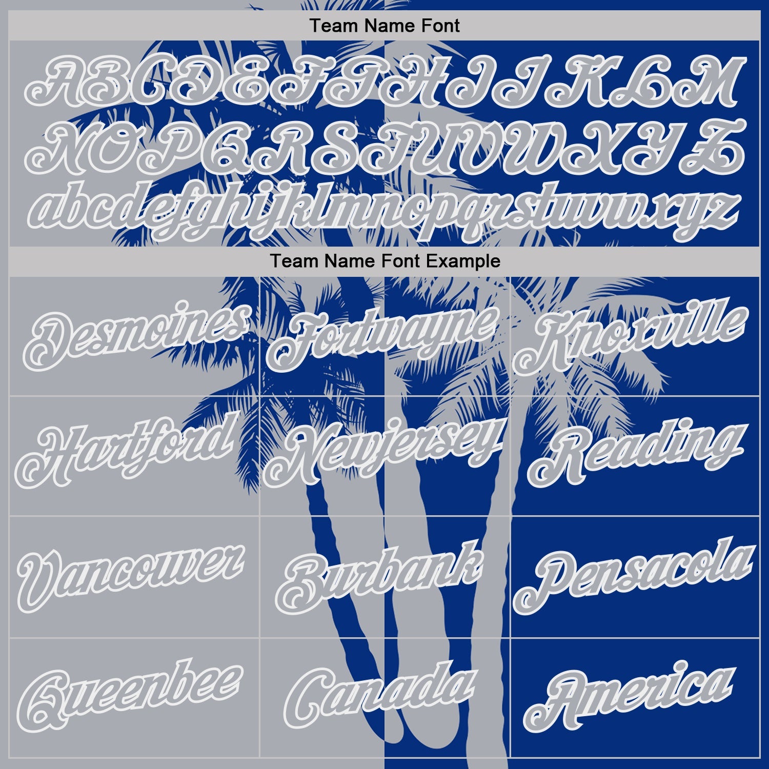 Custom Royal Gray-White Hawaii Tropical Coastal Palm Trees Performance T-Shirt view 3