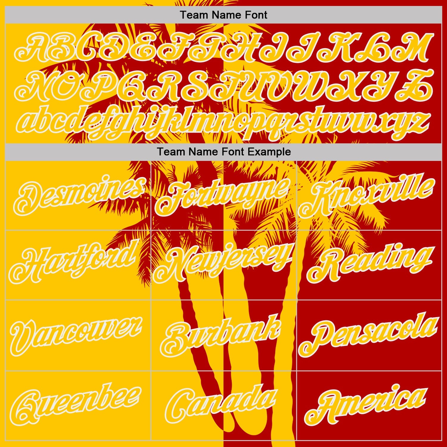 Custom Red Yellow-White Hawaii Tropical Coastal Palm Trees Performance T-Shirt view 3