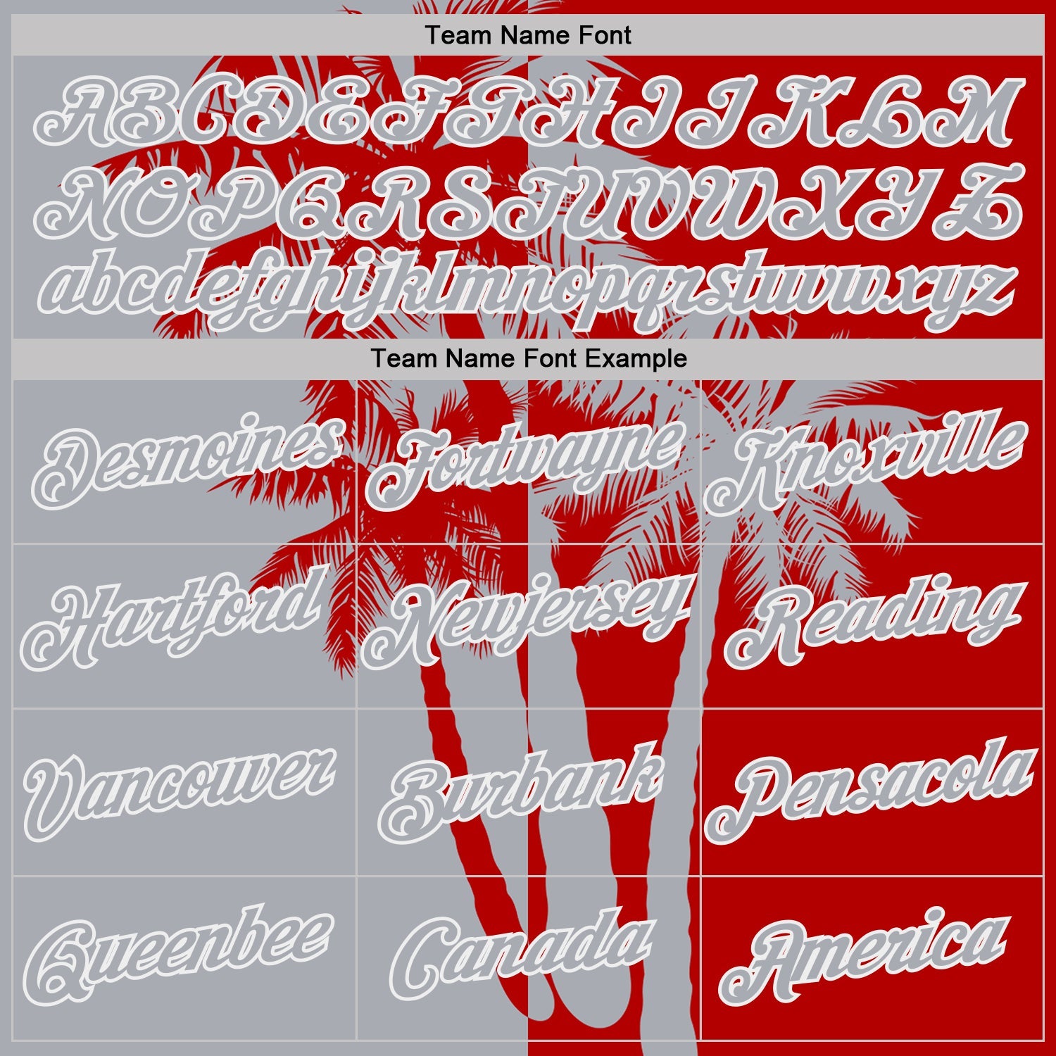 Custom Red Gray-White Hawaii Tropical Coastal Palm Trees Performance T-Shirt view 3