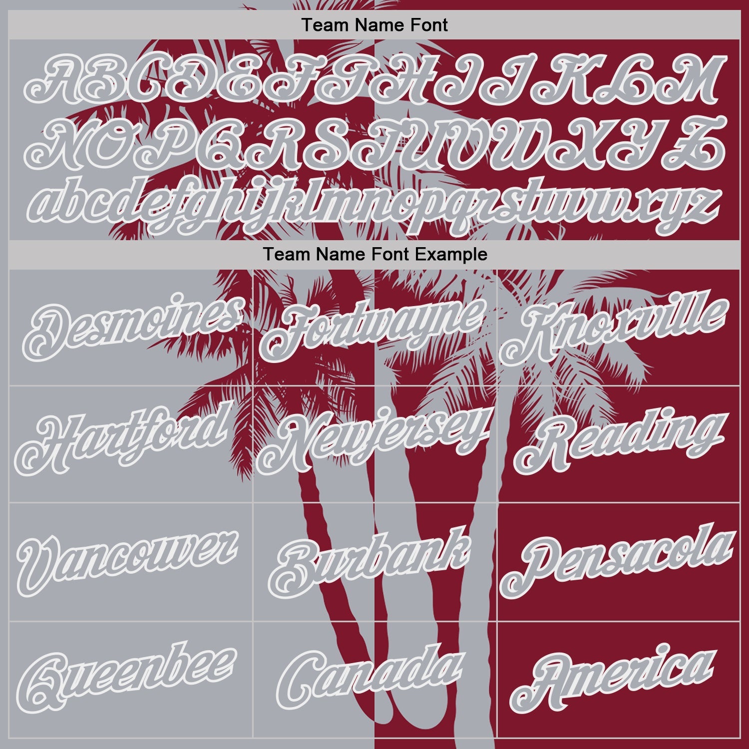 Custom Crimson Gray-White Hawaii Tropical Coastal Palm Trees Performance T-Shirt view 3